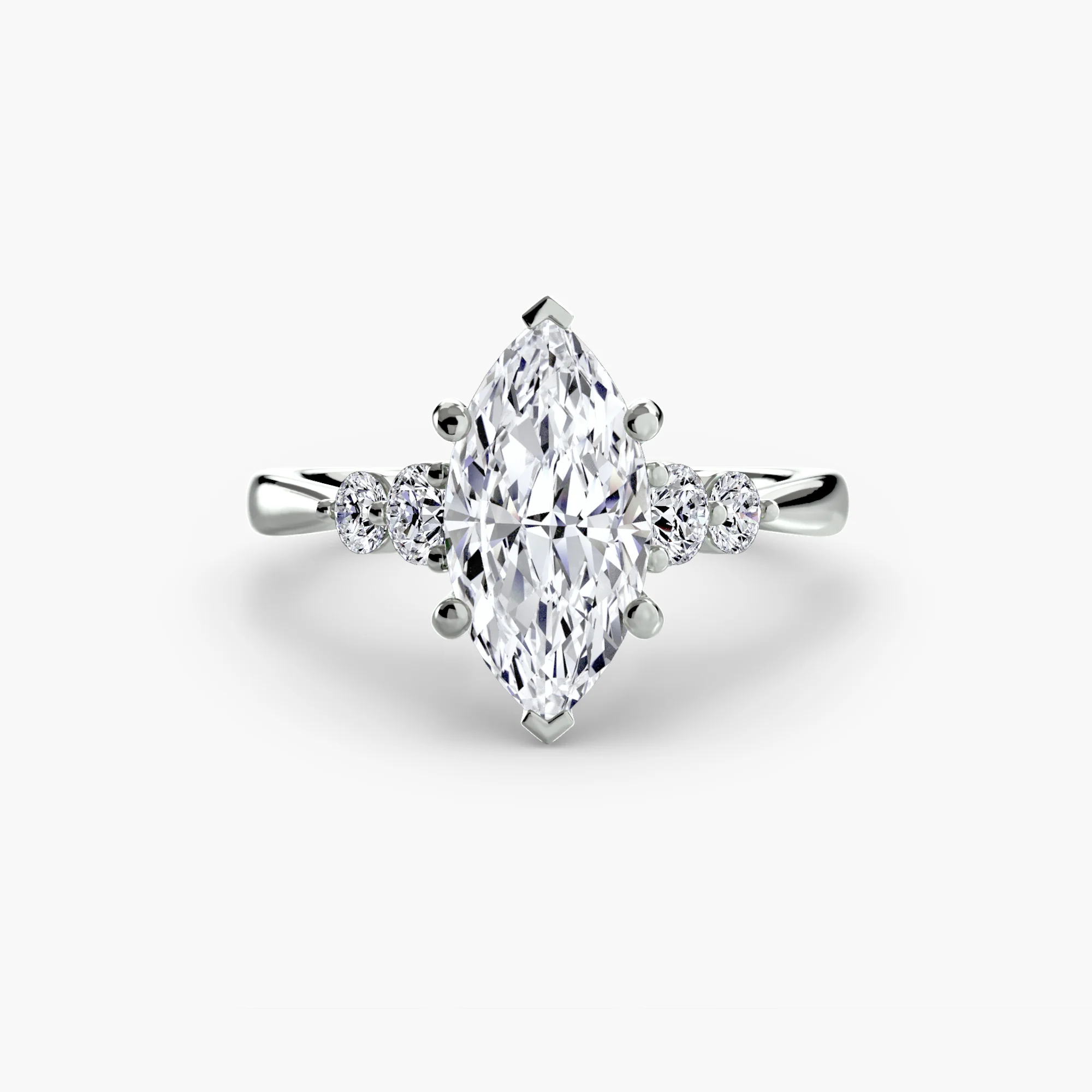 Solitaire with Shoulder Accents 2 - Image 11