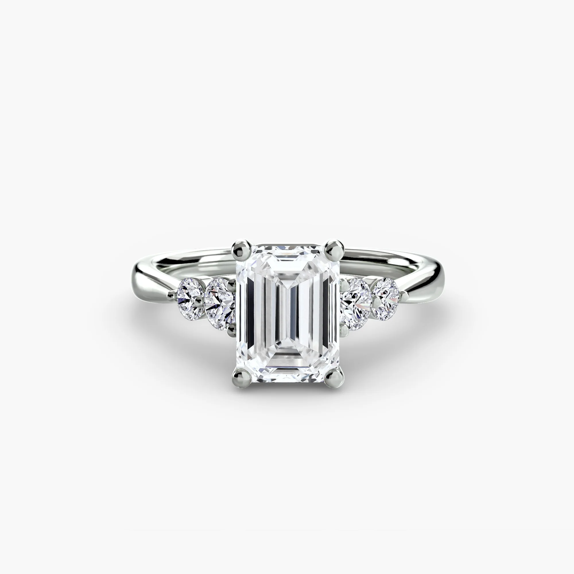 Solitaire with Shoulder Accents 2 - Image 7