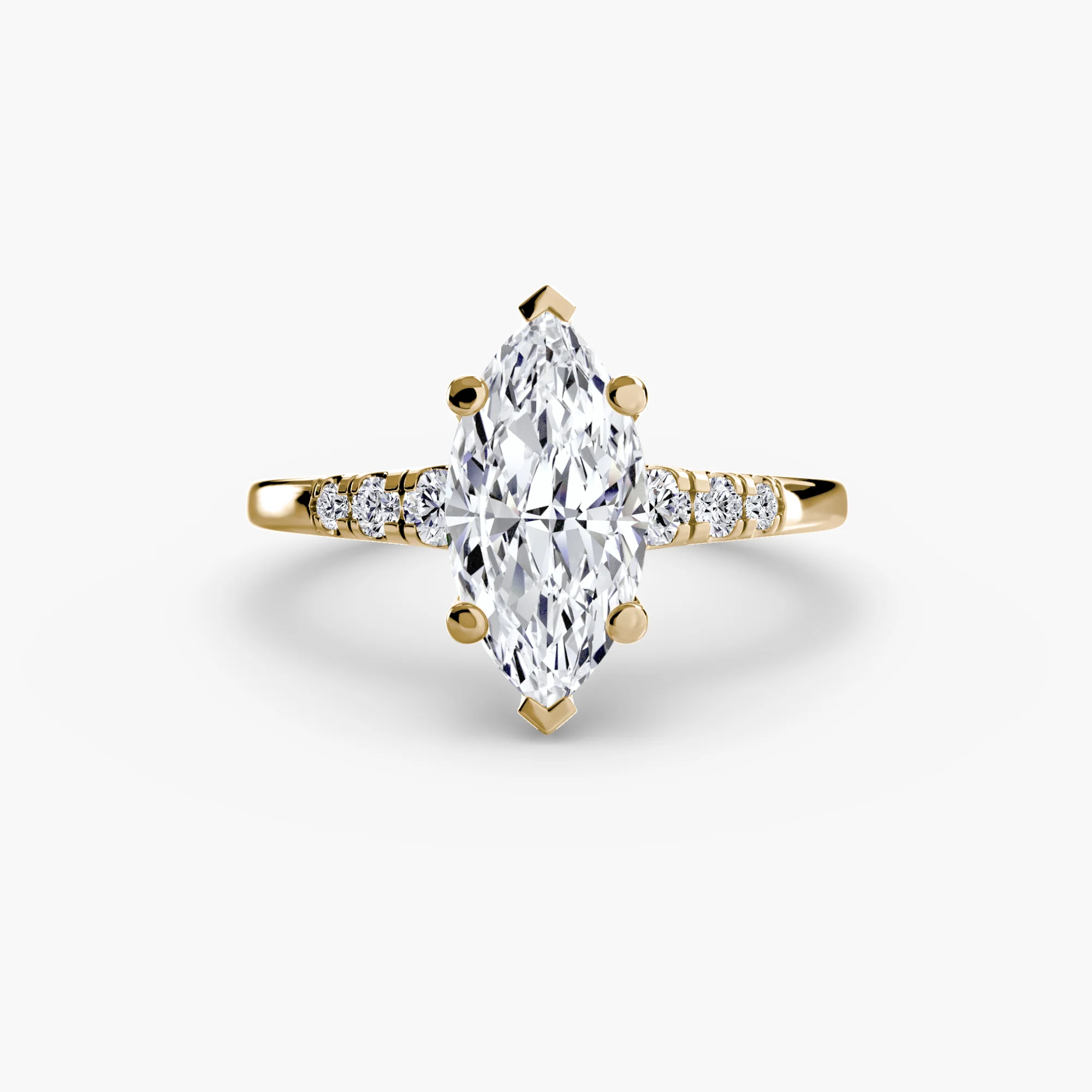 Solitaire with Shoulder Accents - Image 21