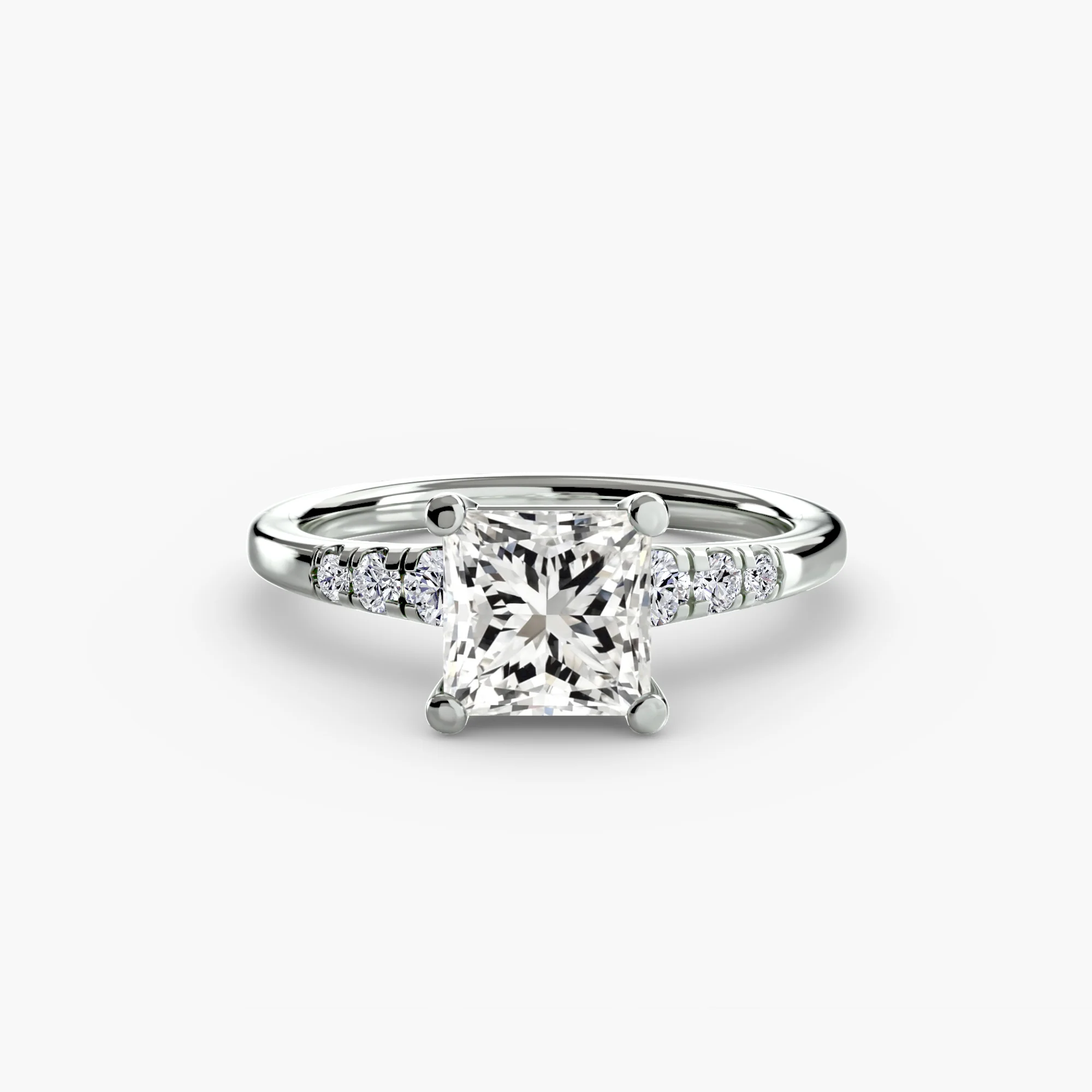 Solitaire with Shoulder Accents - Image 33