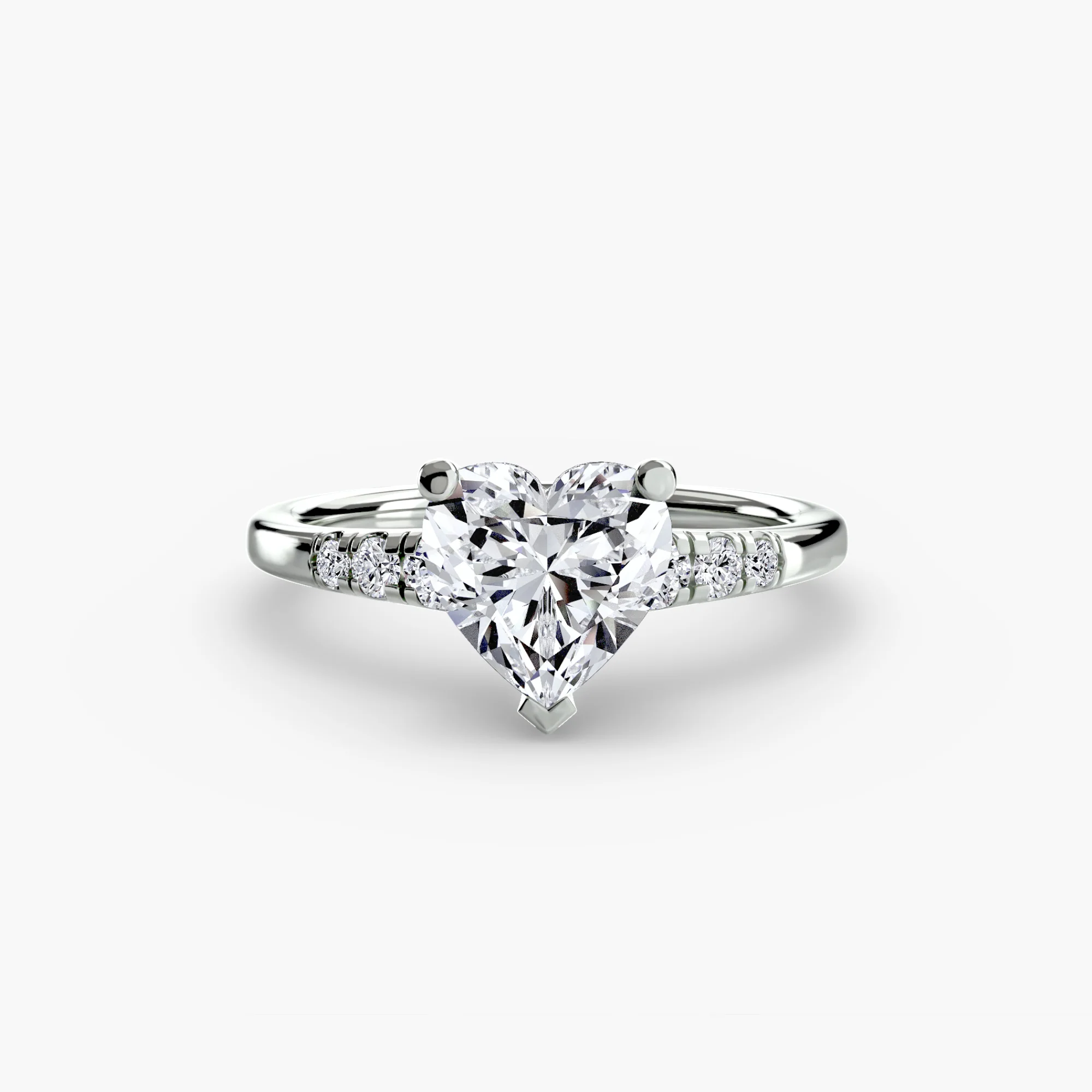 Solitaire with Shoulder Accents - Image 8