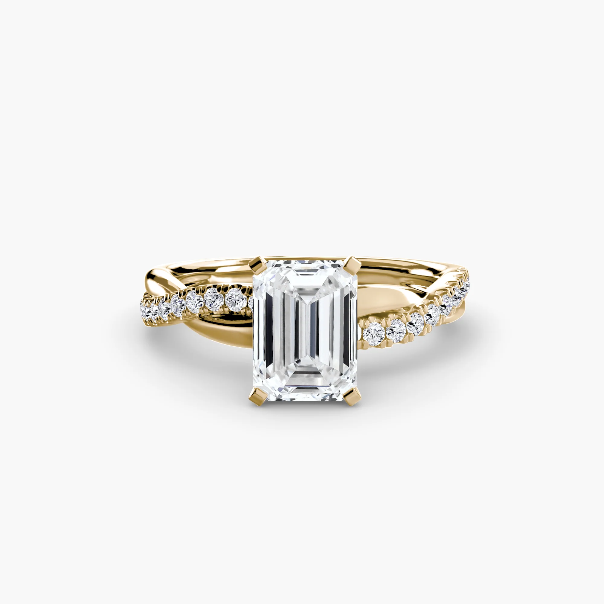 The Emerald Twist Pavé Ring - Image 15