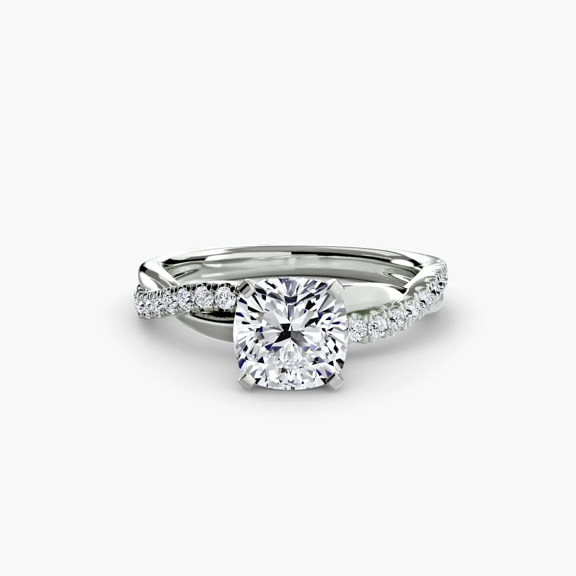 The Emerald Twist Pavé Ring - Image 3