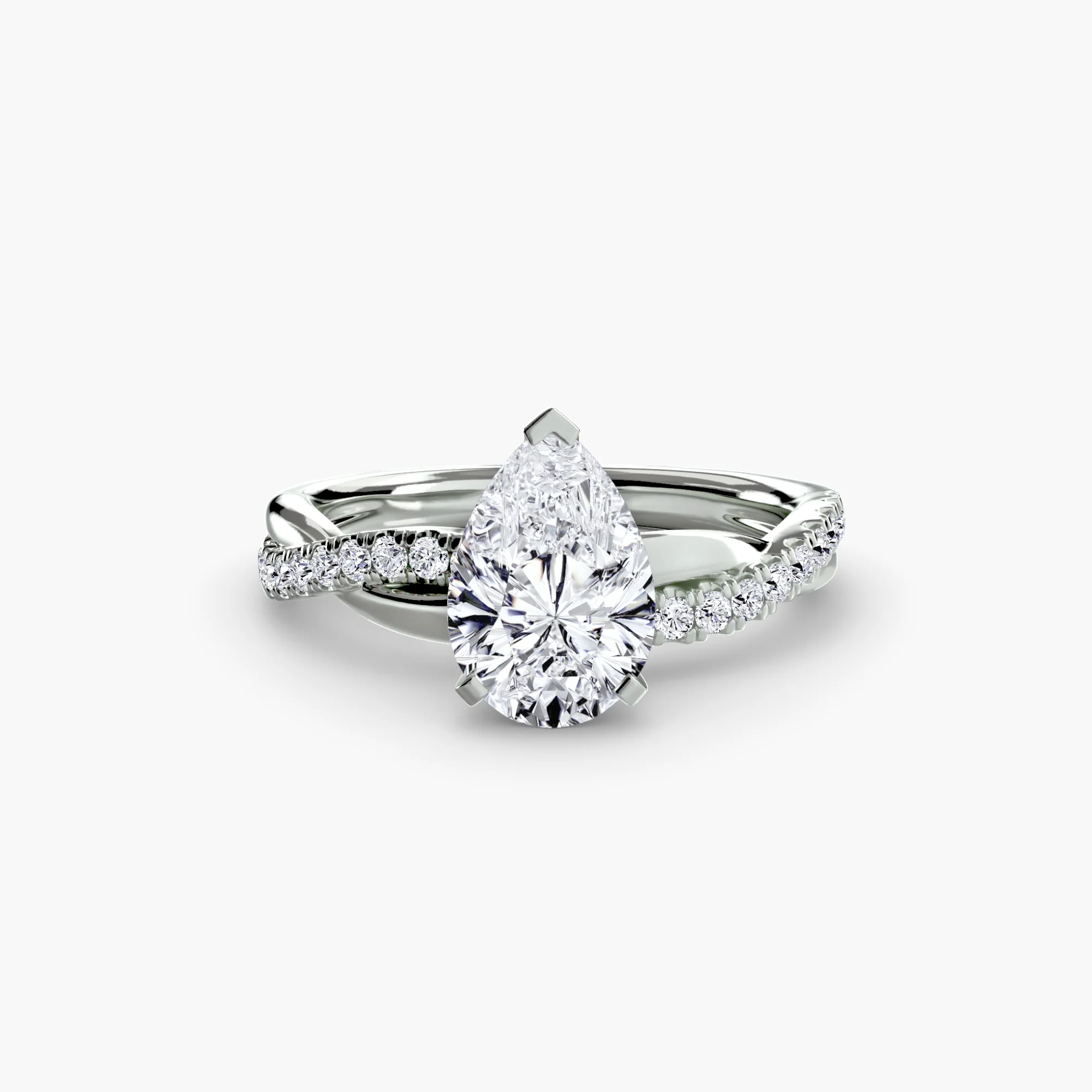 The Emerald Twist Pavé Ring - Image 32