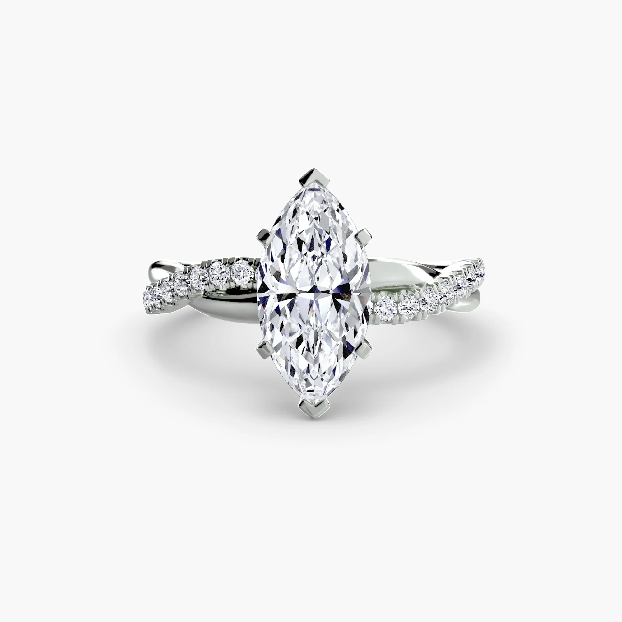 The Emerald Twist Pavé Ring - Image 37