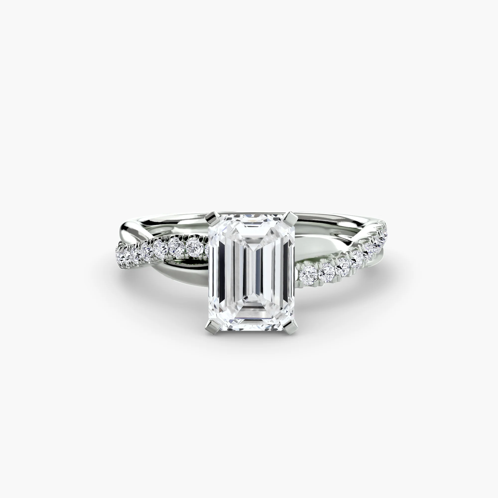 The Emerald Twist Pavé Ring - Image 6
