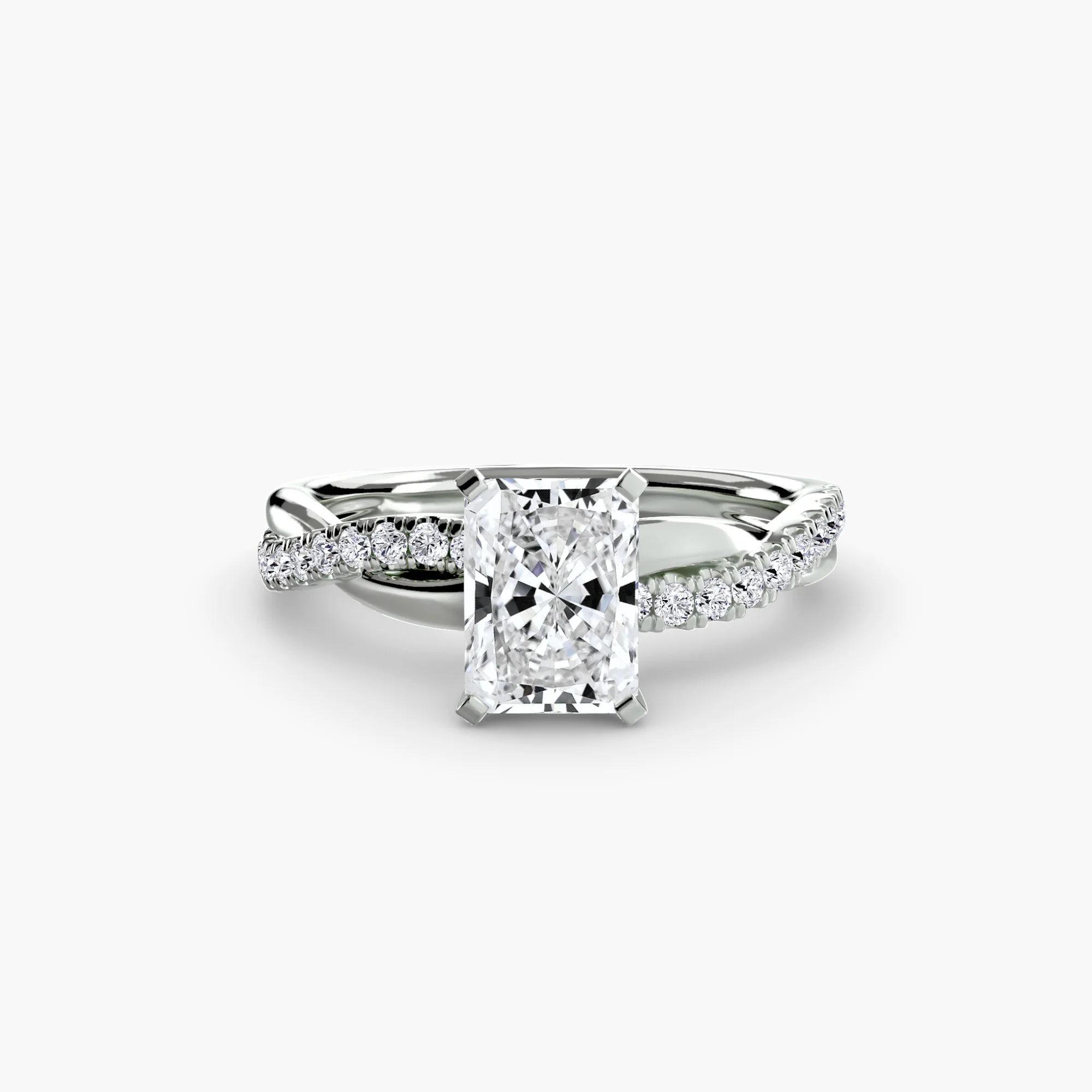The Emerald Twist Pavé Ring - Image 8