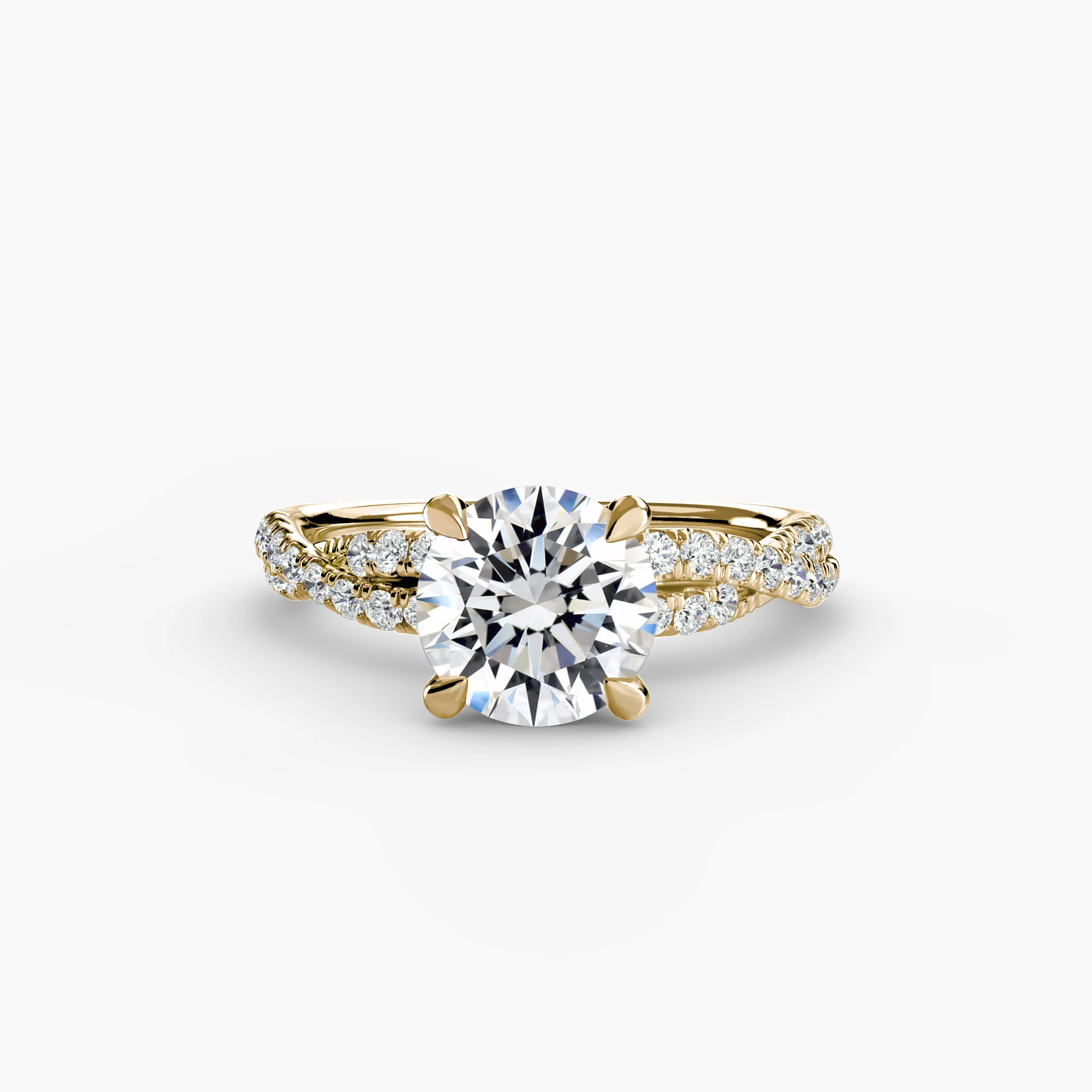 The Twisted Pavé Solitaire - Image 12