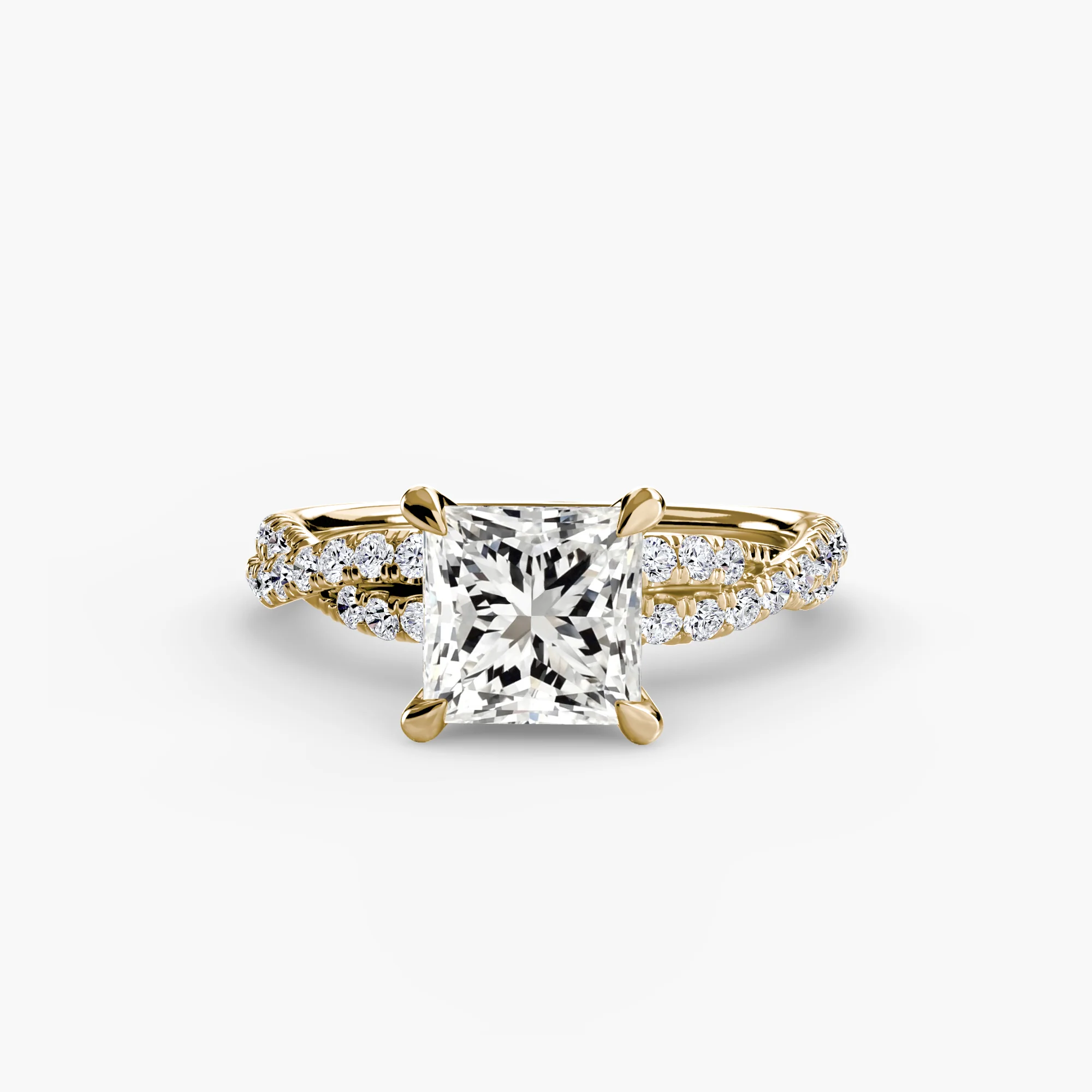 The Twisted Pavé Solitaire - Image 13
