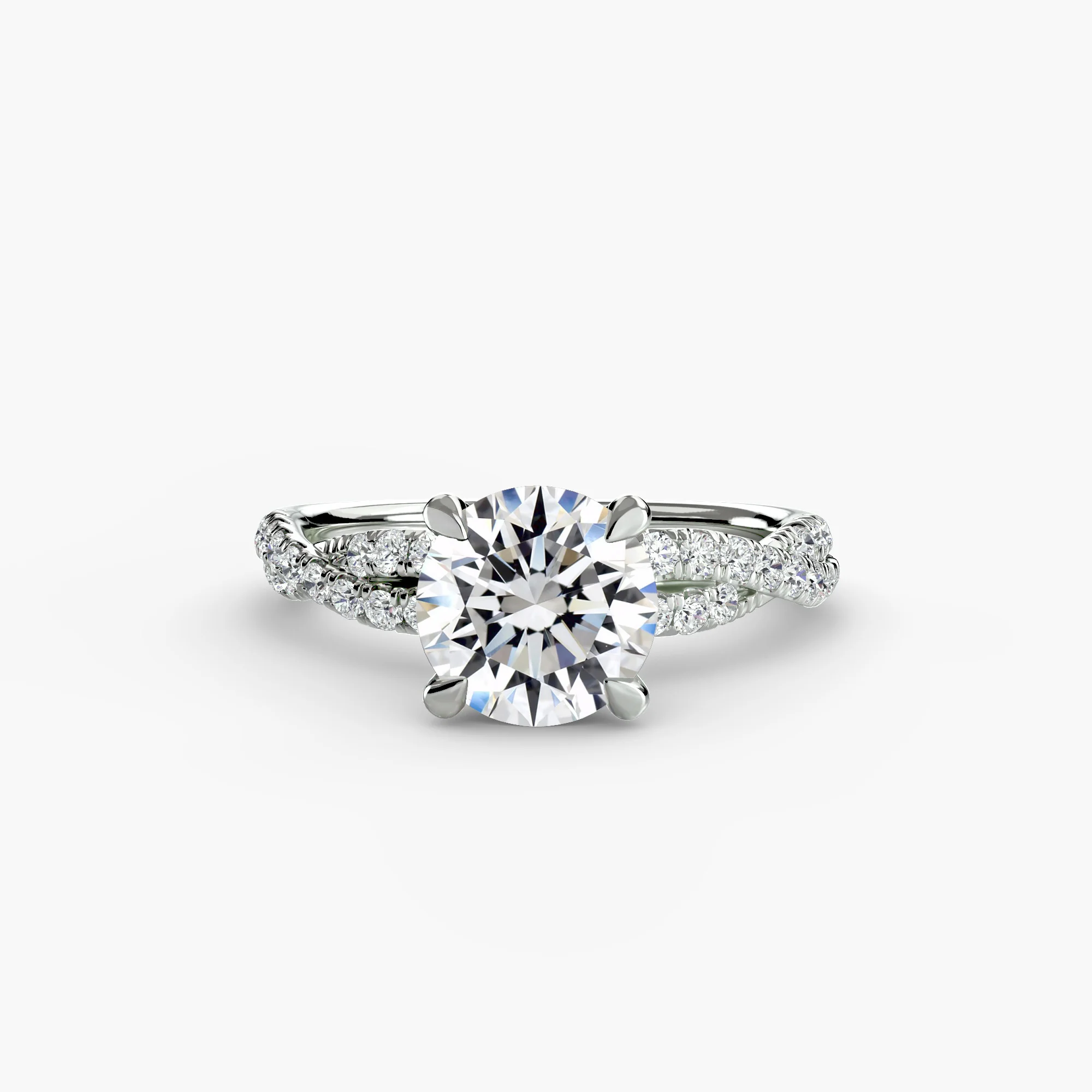 The Twisted Pavé Solitaire - Image 2