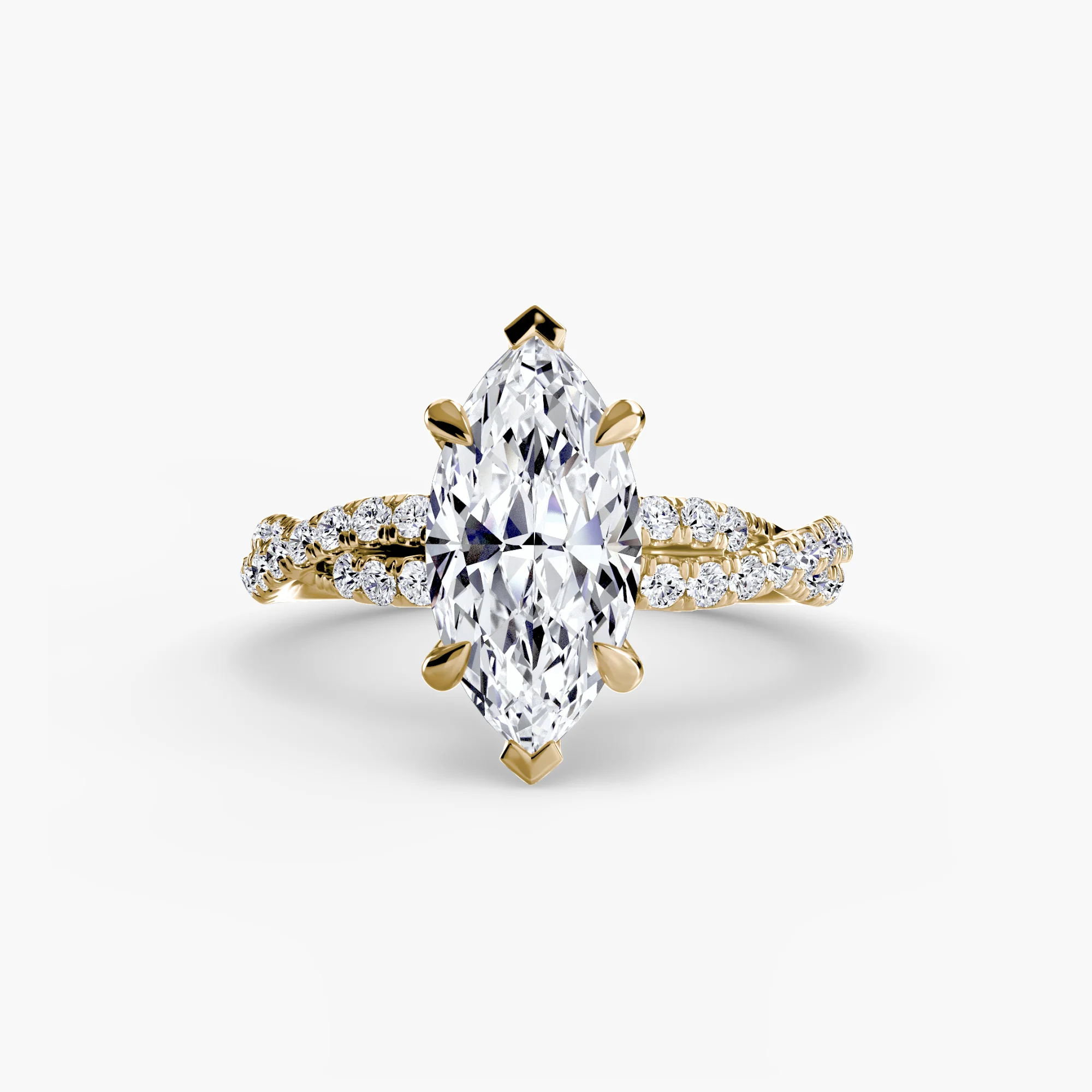 The Twisted Pavé Solitaire - Image 21
