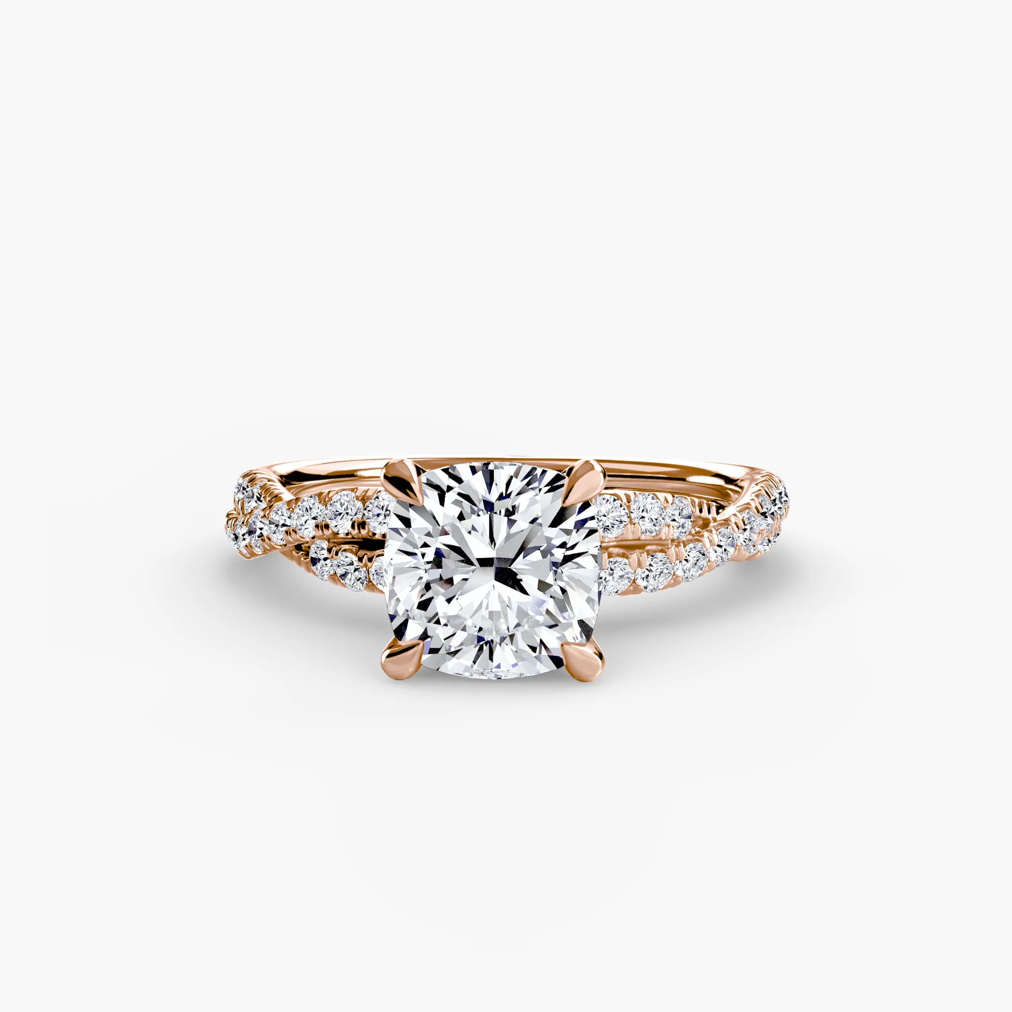 The Twisted Pavé Solitaire - Image 24