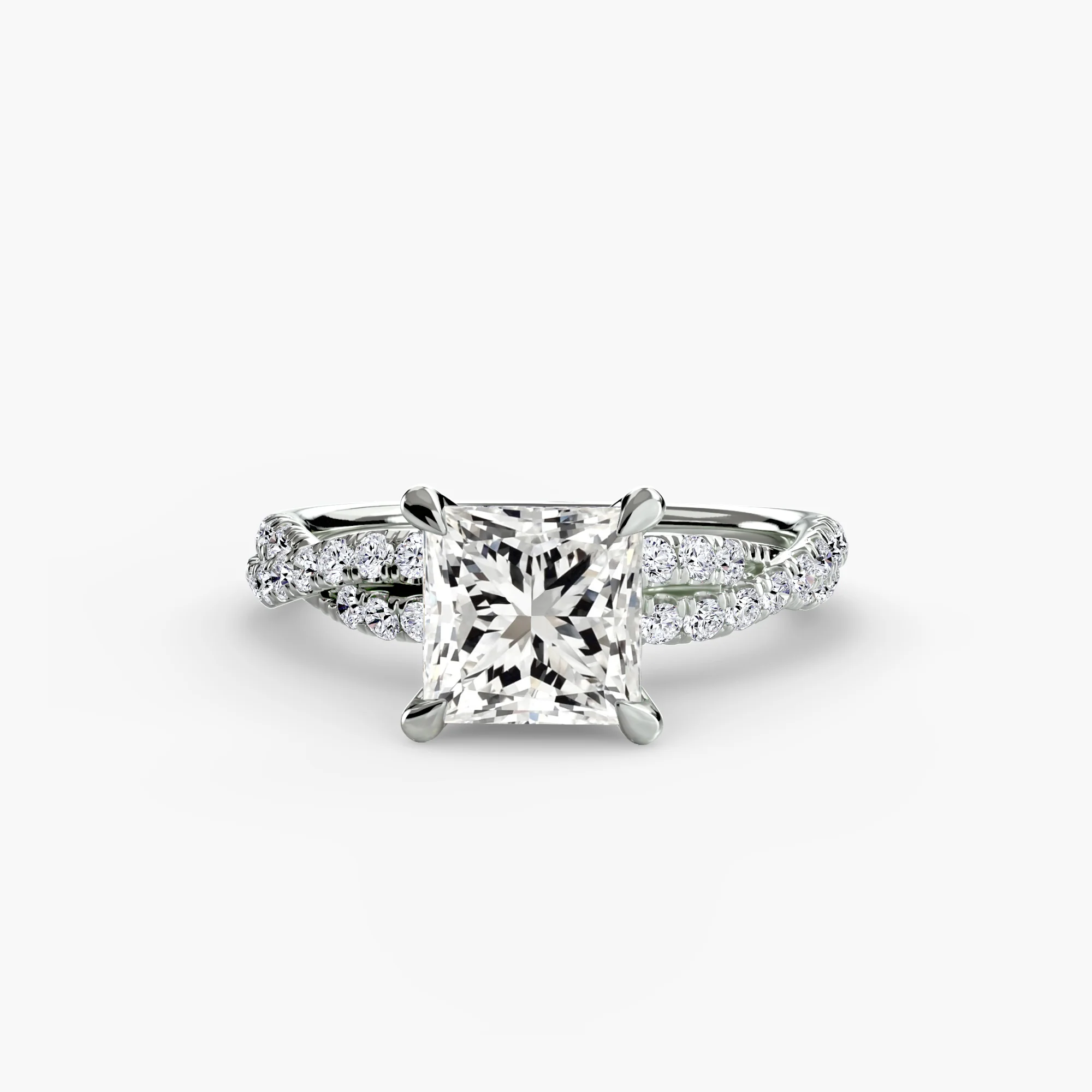 The Twisted Pavé Solitaire - Image 3