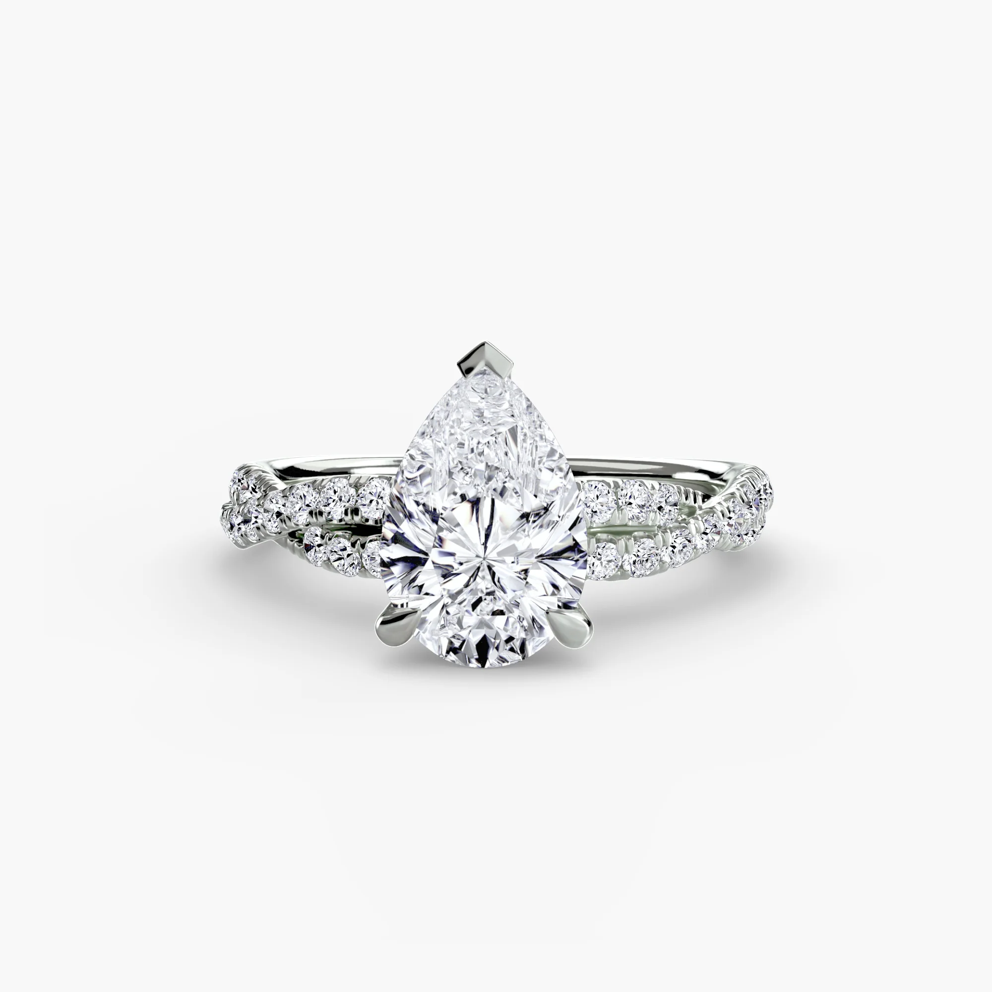 The Twisted Pavé Solitaire - Image 36