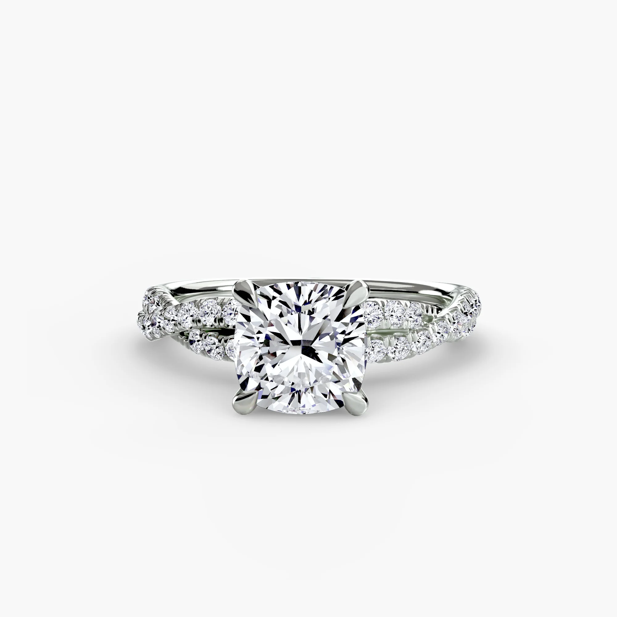 The Twisted Pavé Solitaire - Image 4