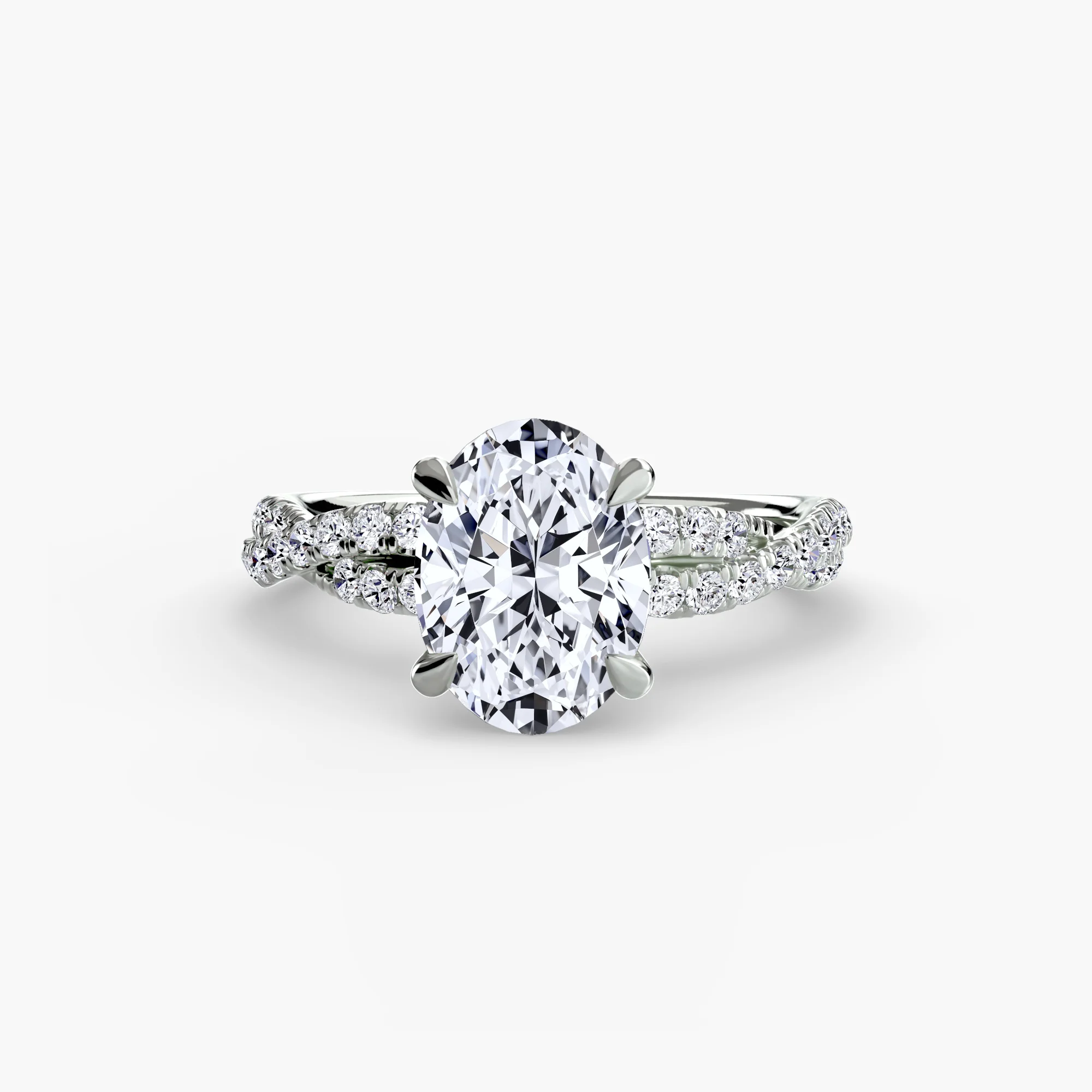 The Twisted Pavé Solitaire - Image 5