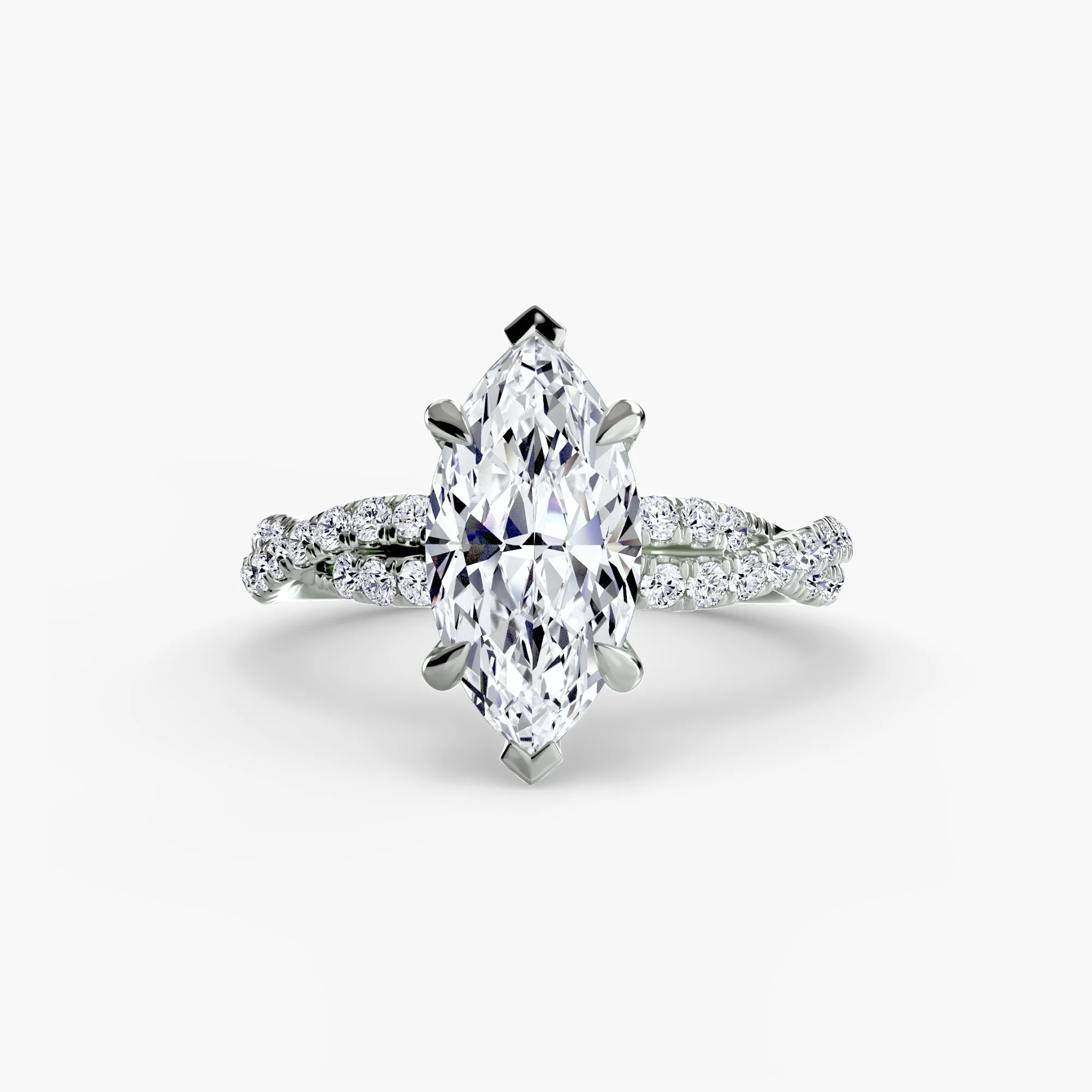 The Twisted Pavé Solitaire - Image 71