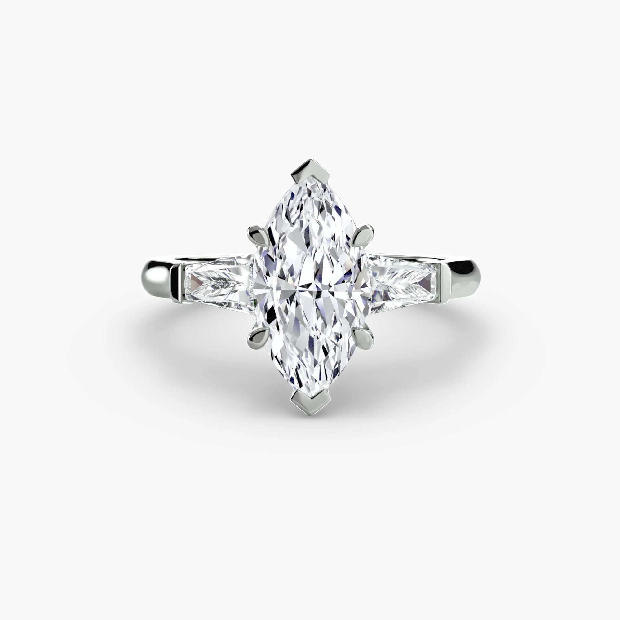 Three-Stone Ring (Baguette Side Stones) - Image 37