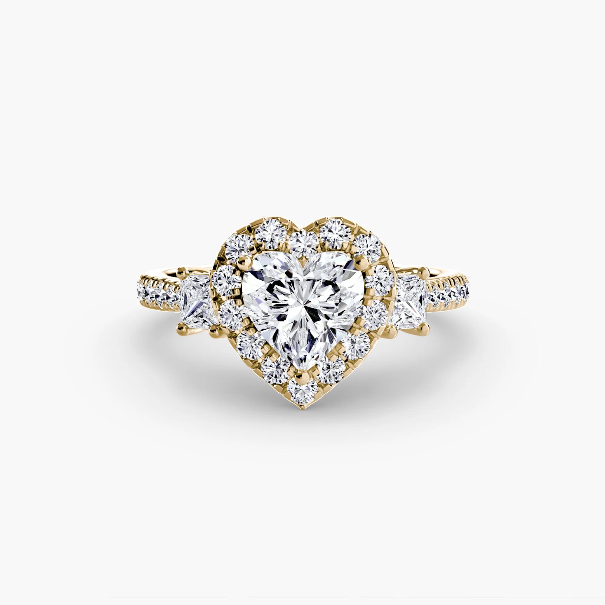 Three-Stone Ring with Halo 2 - Image 48