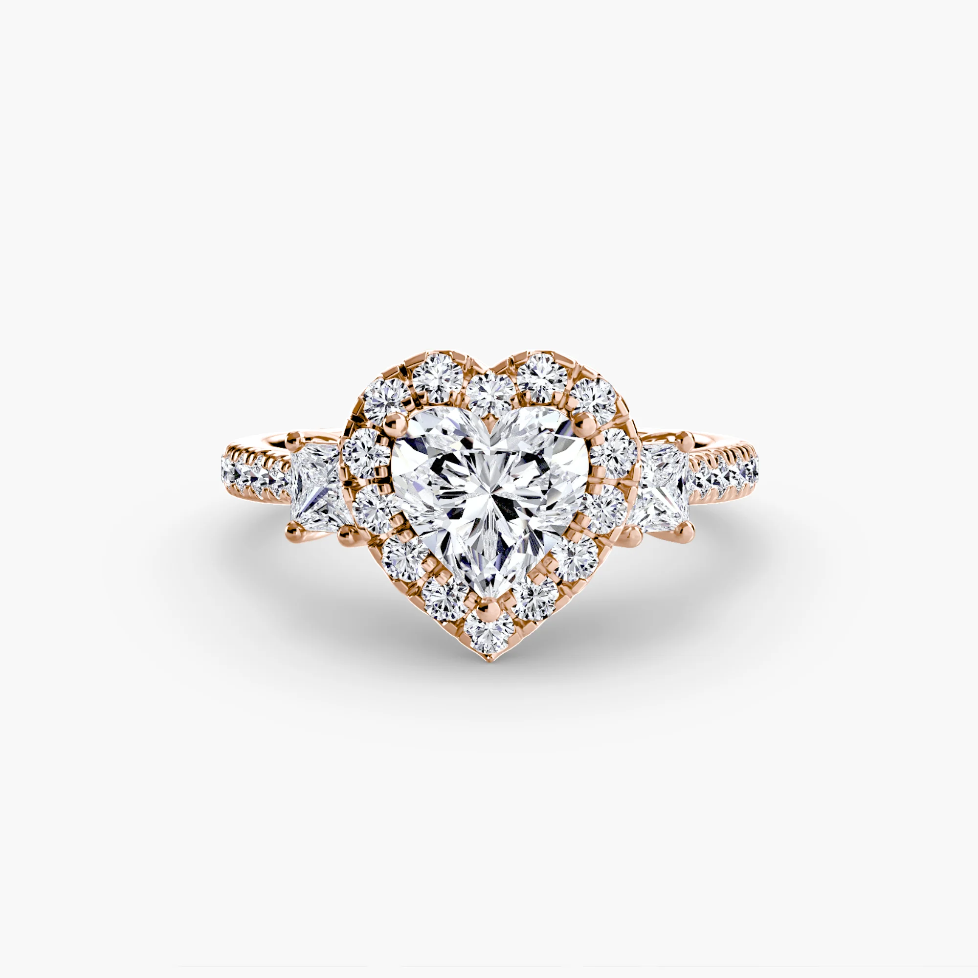Three-Stone Ring with Halo 2 - Image 58
