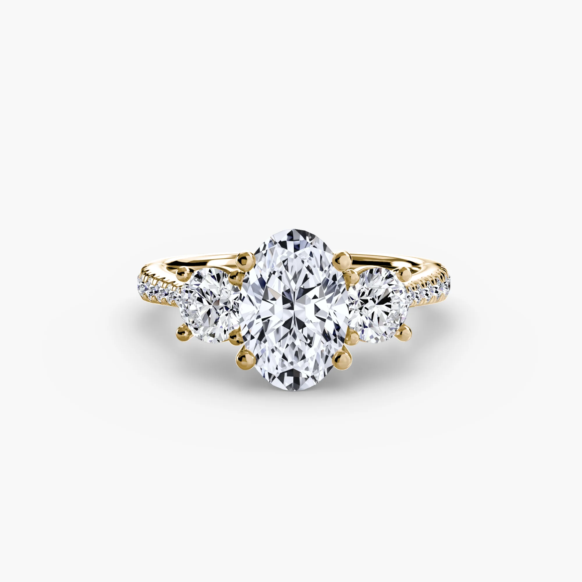 Three-Stone with Pavé Band - Image 15