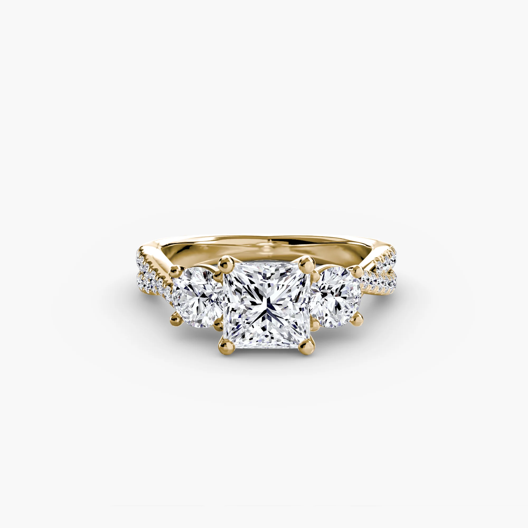 Three-Stone with Pavé Band 2 - Image 12