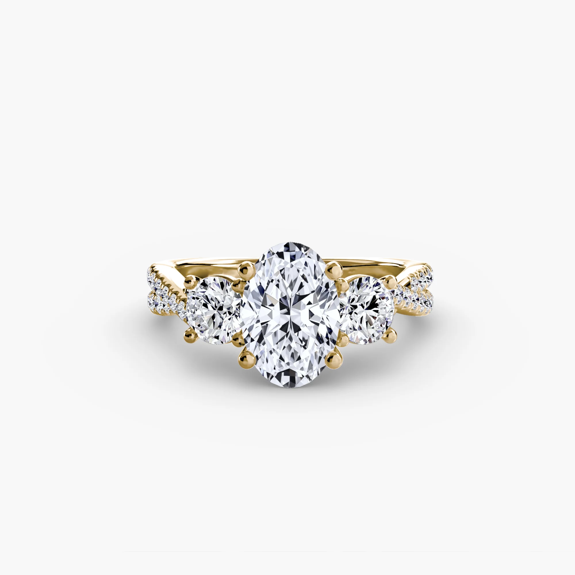 Three-Stone with Pavé Band 2 - Image 14