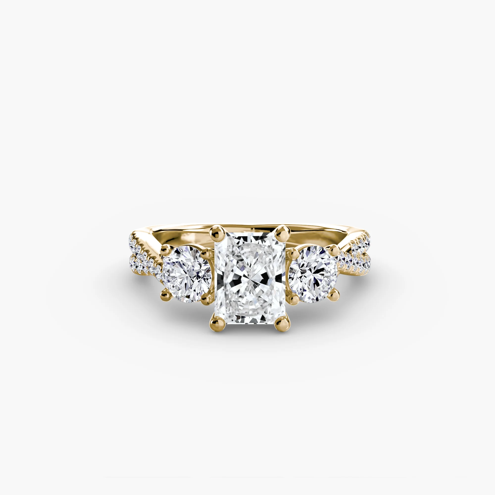 Three-Stone with Pavé Band 2 - Image 18