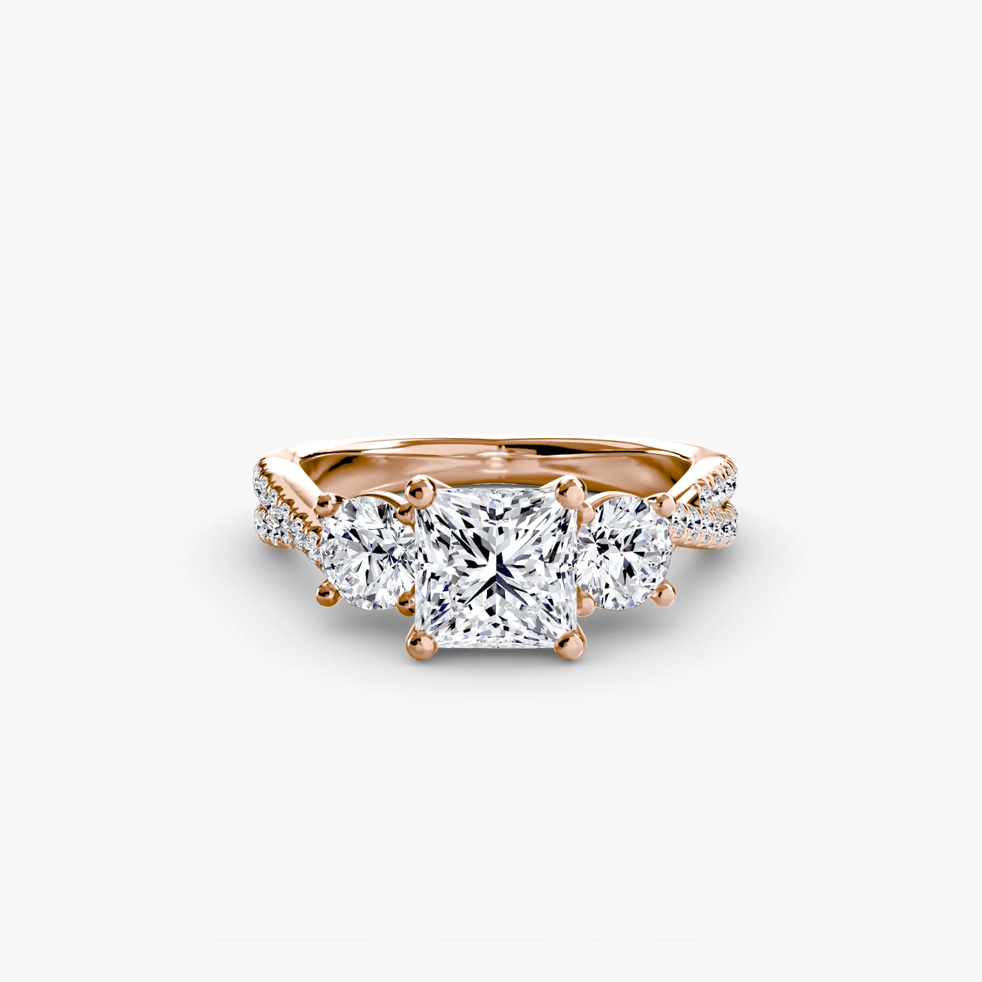 Three-Stone with Pavé Band 2 - Image 22