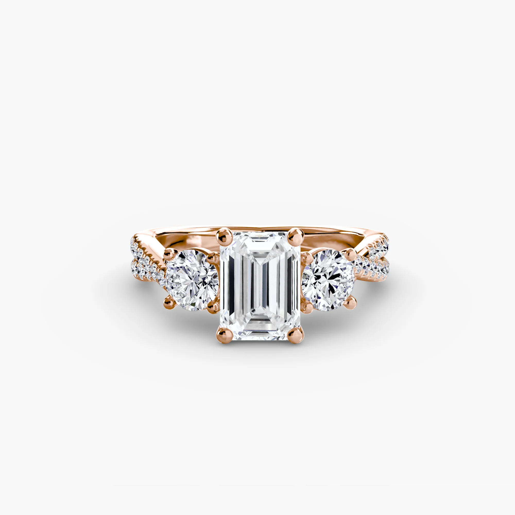 Three-Stone with Pavé Band 2 - Image 26