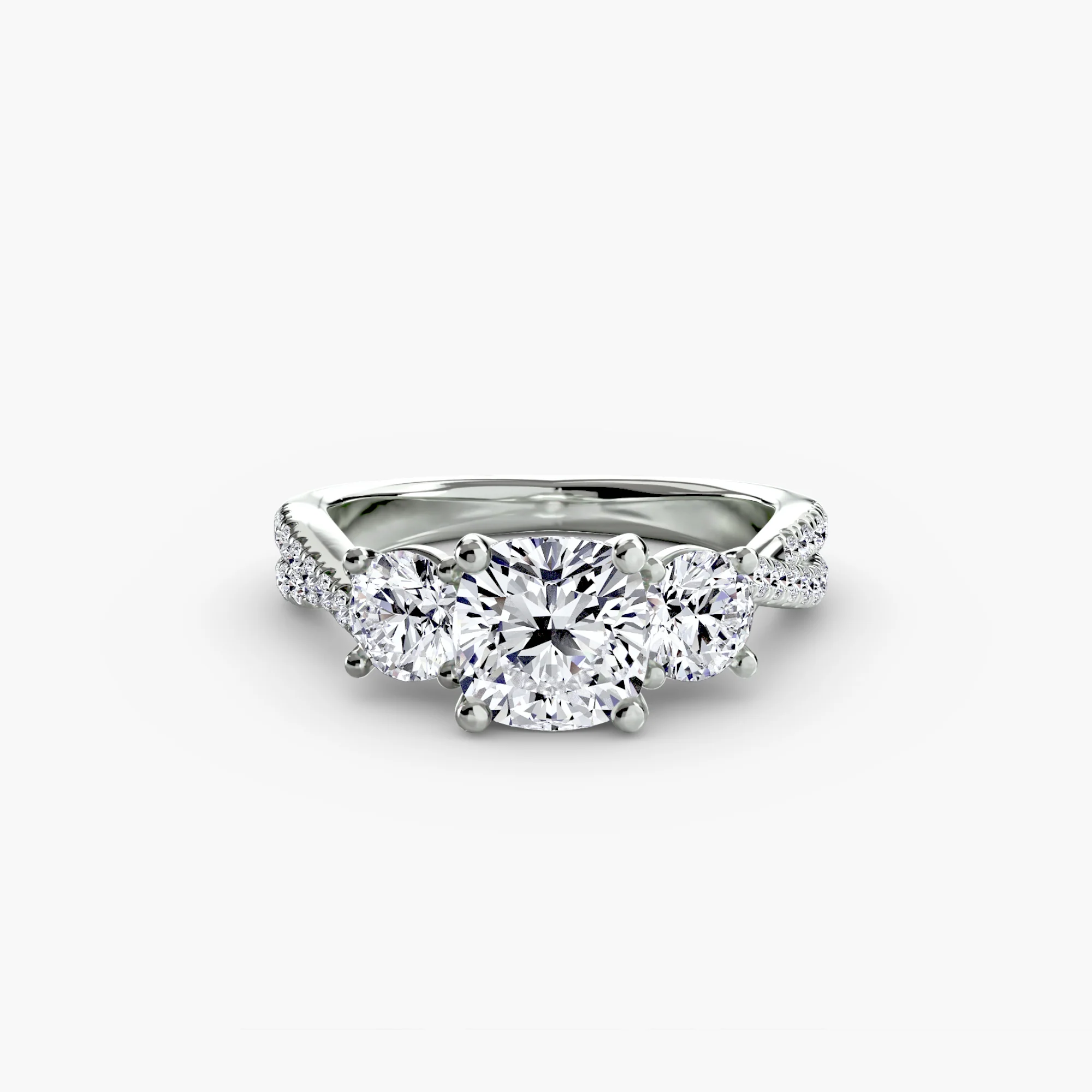 Three-Stone with Pavé Band 2 - Image 32