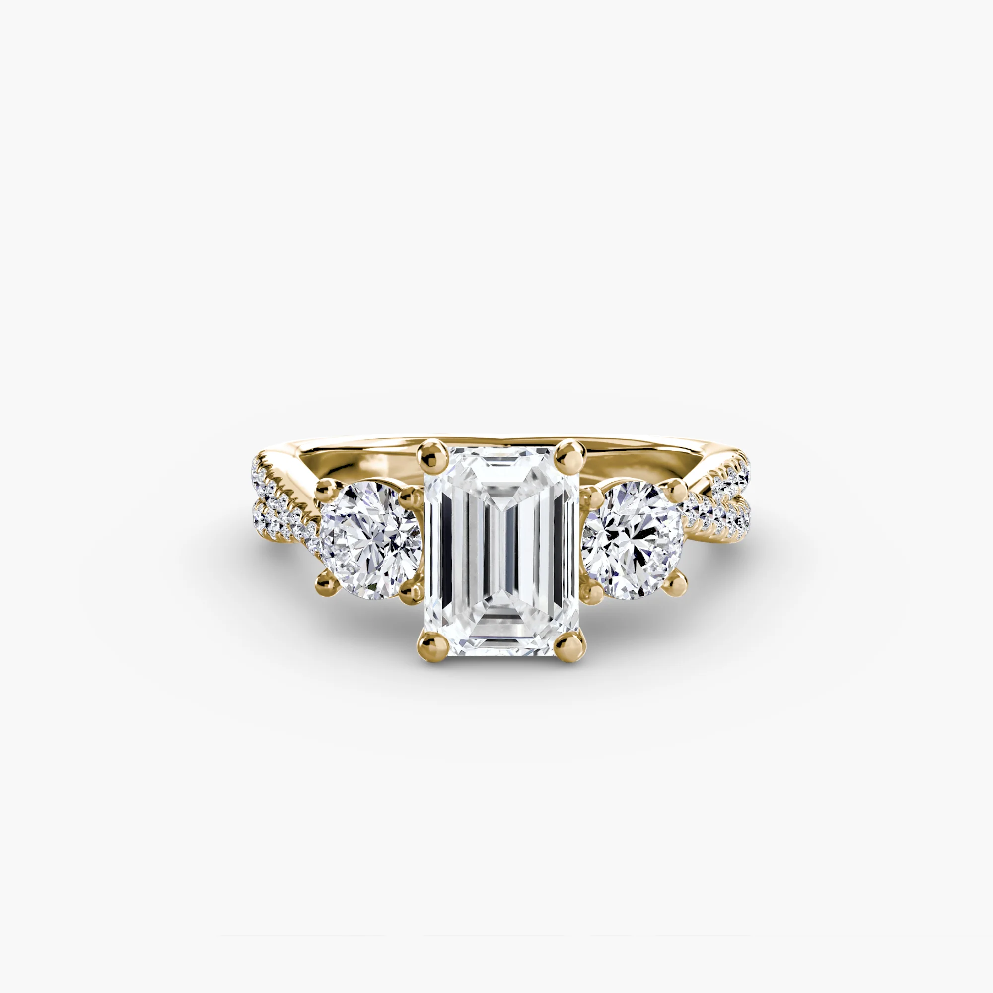 Three-Stone with Pavé Band 2 - Image 45