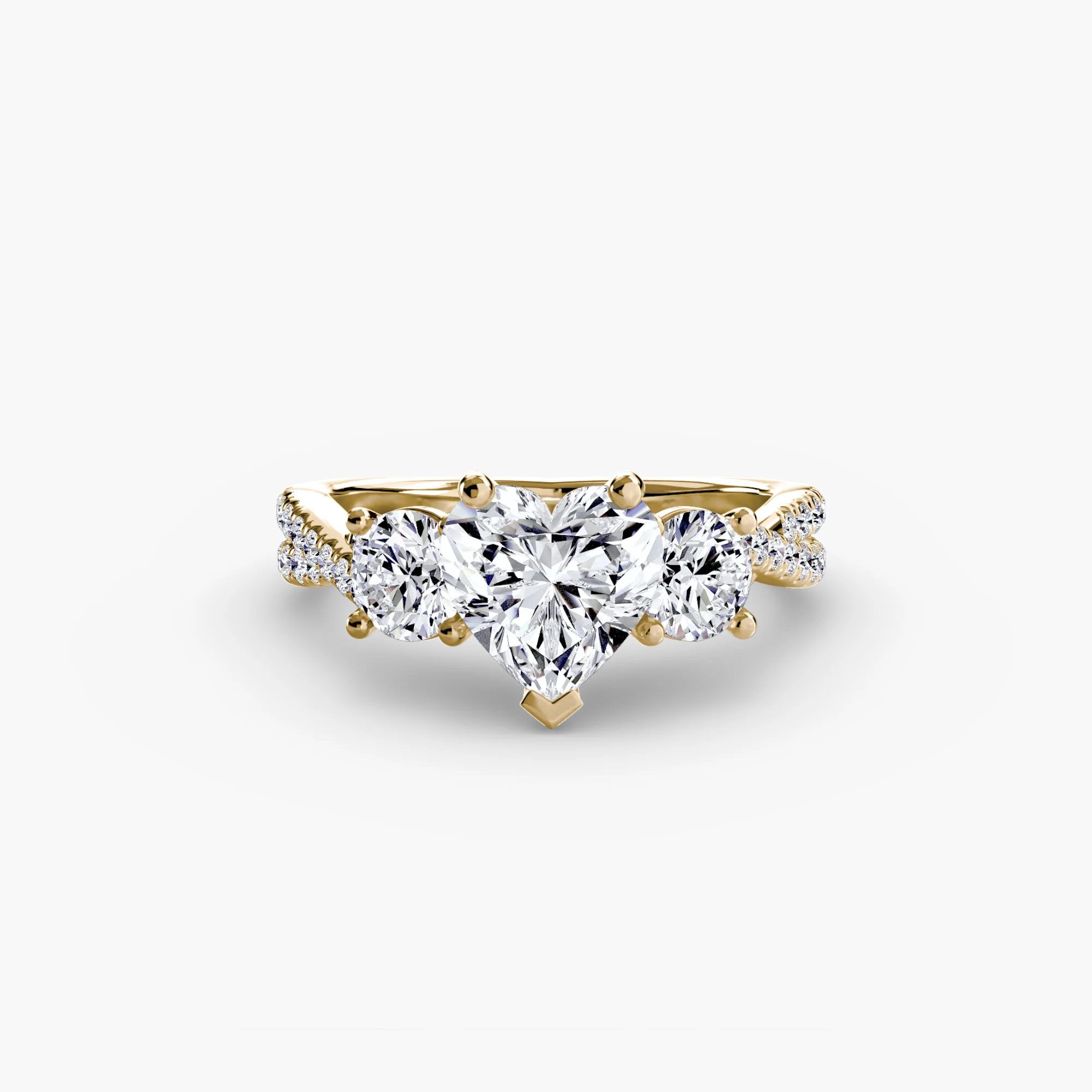 Three-Stone with Pavé Band 2 - Image 46