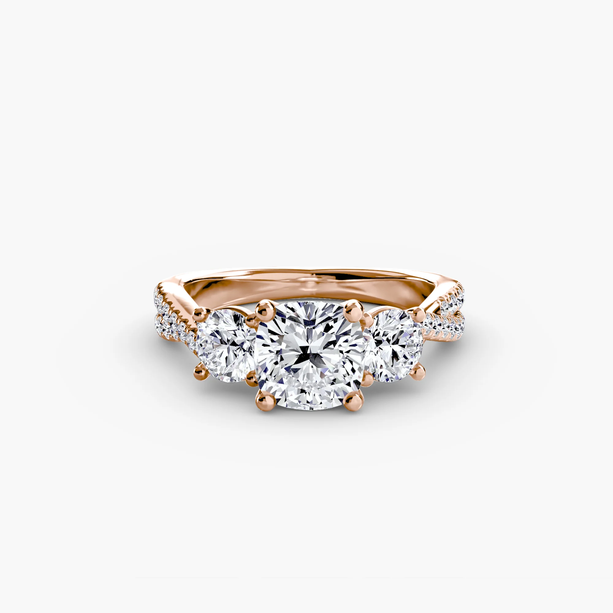 Three-Stone with Pavé Band 2 - Image 52