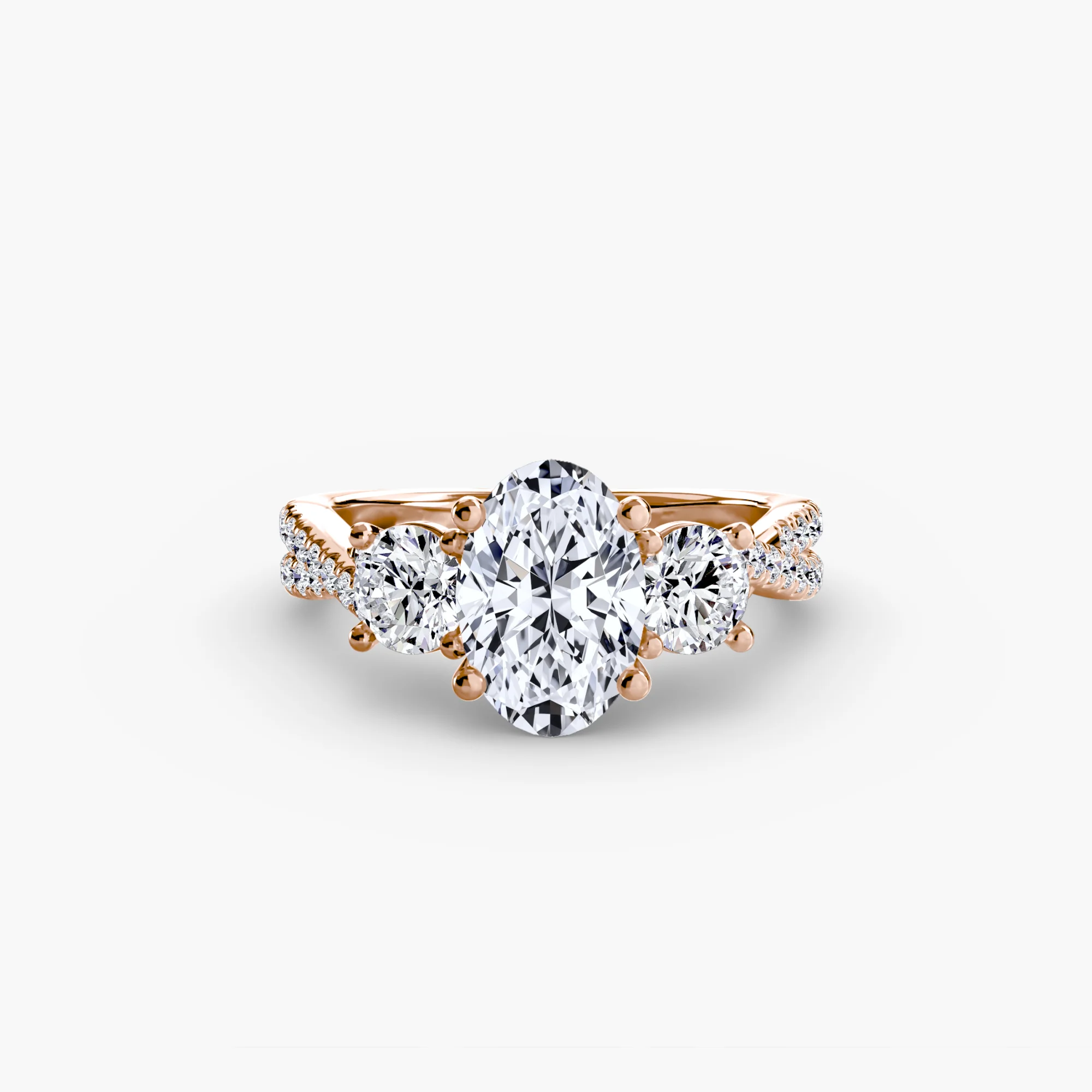 Three-Stone with Pavé Band 2 - Image 53