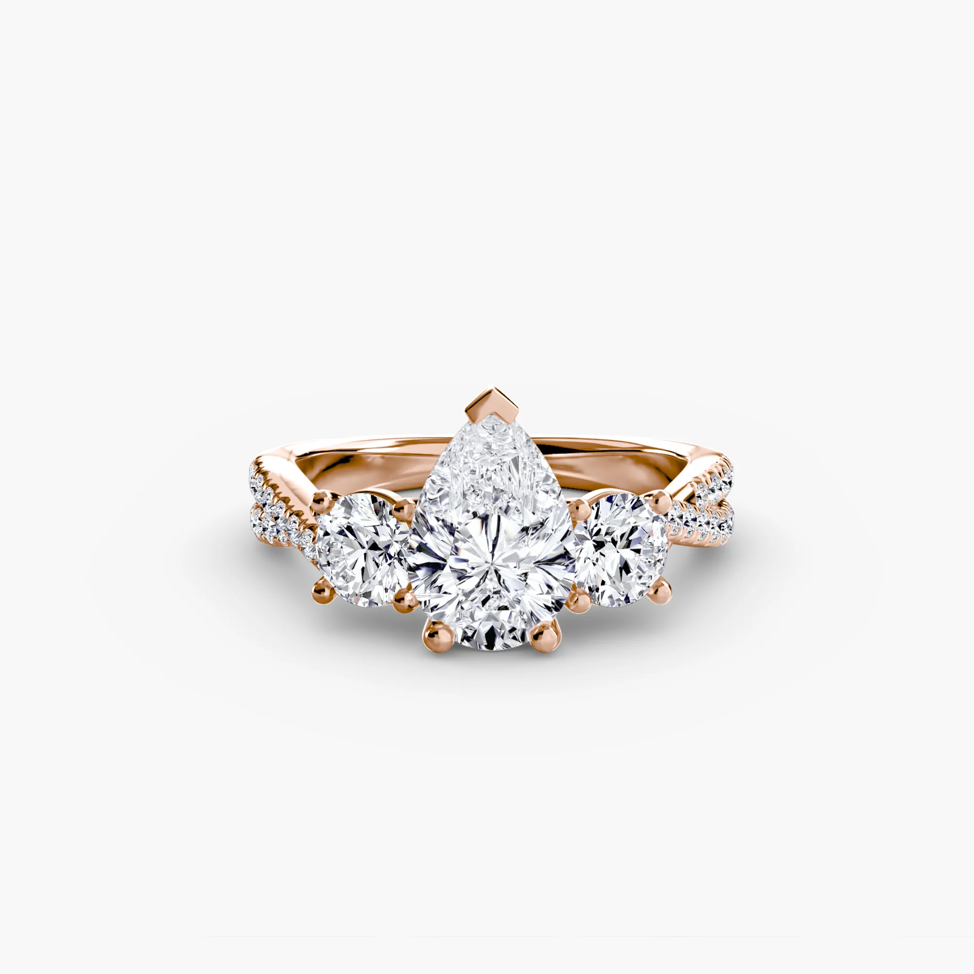Three-Stone with Pavé Band 2 - Image 54