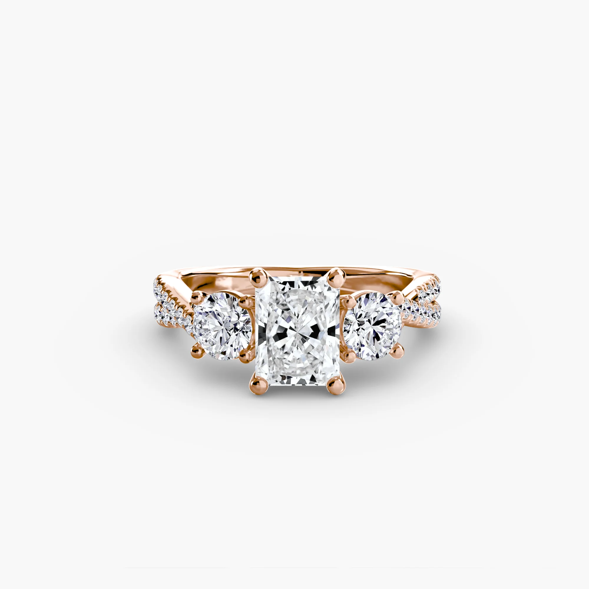 Three-Stone with Pavé Band 2 - Image 57