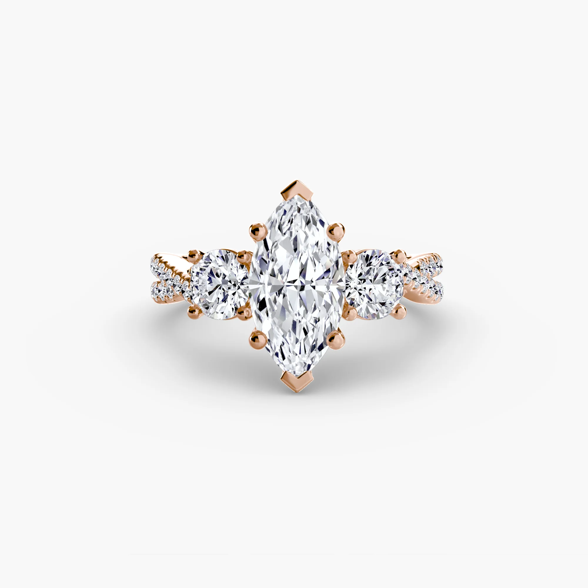 Three-Stone with Pavé Band 2 - Image 59