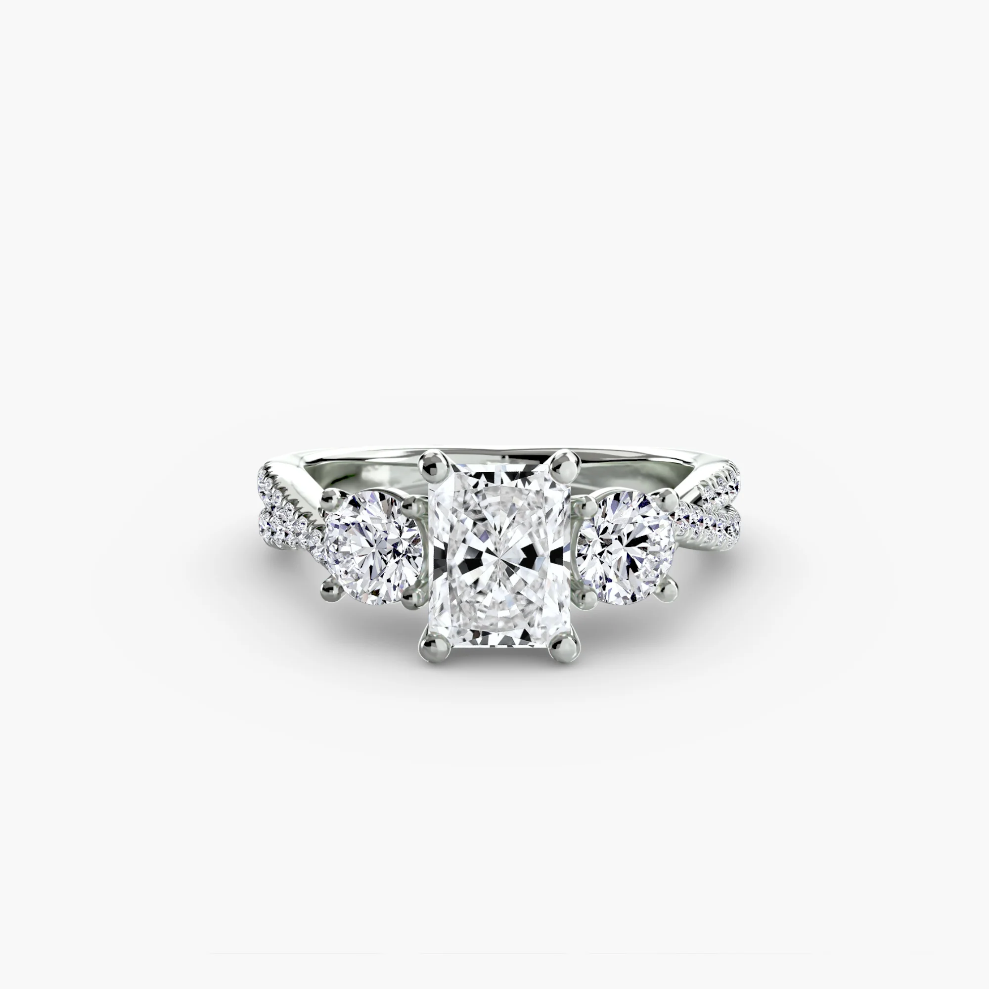 Three-Stone with Pavé Band 2 - Image 66