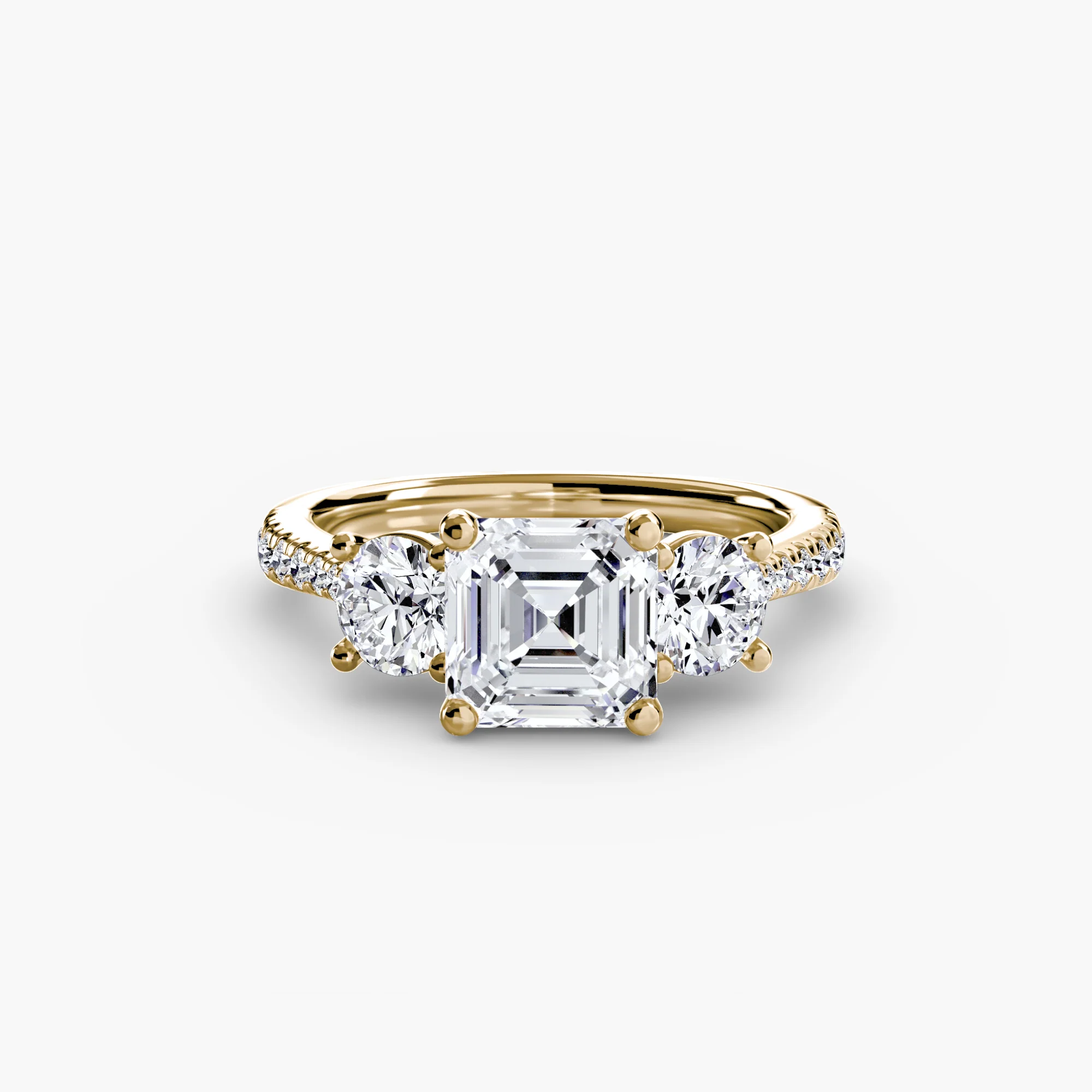 Three-Stone with Pavé Band - Image 20