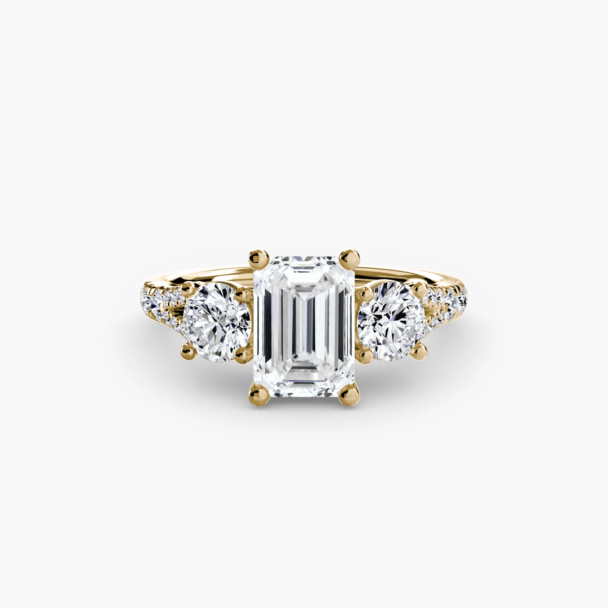 Three-Stone with Pavé Band 3 - Image 17