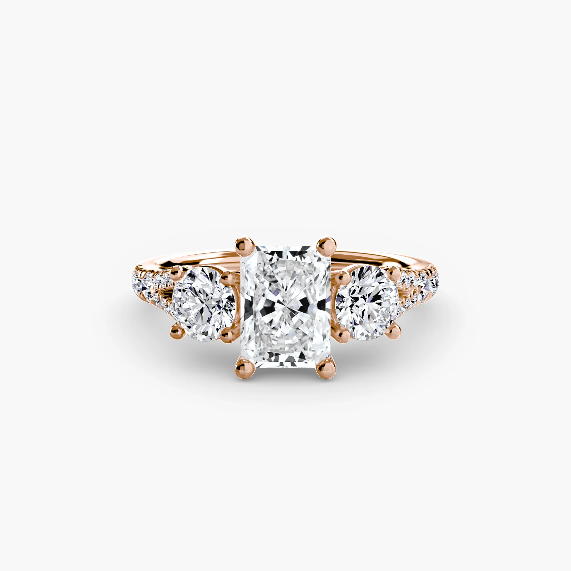 Three-Stone with Pavé Band 3 - Image 29