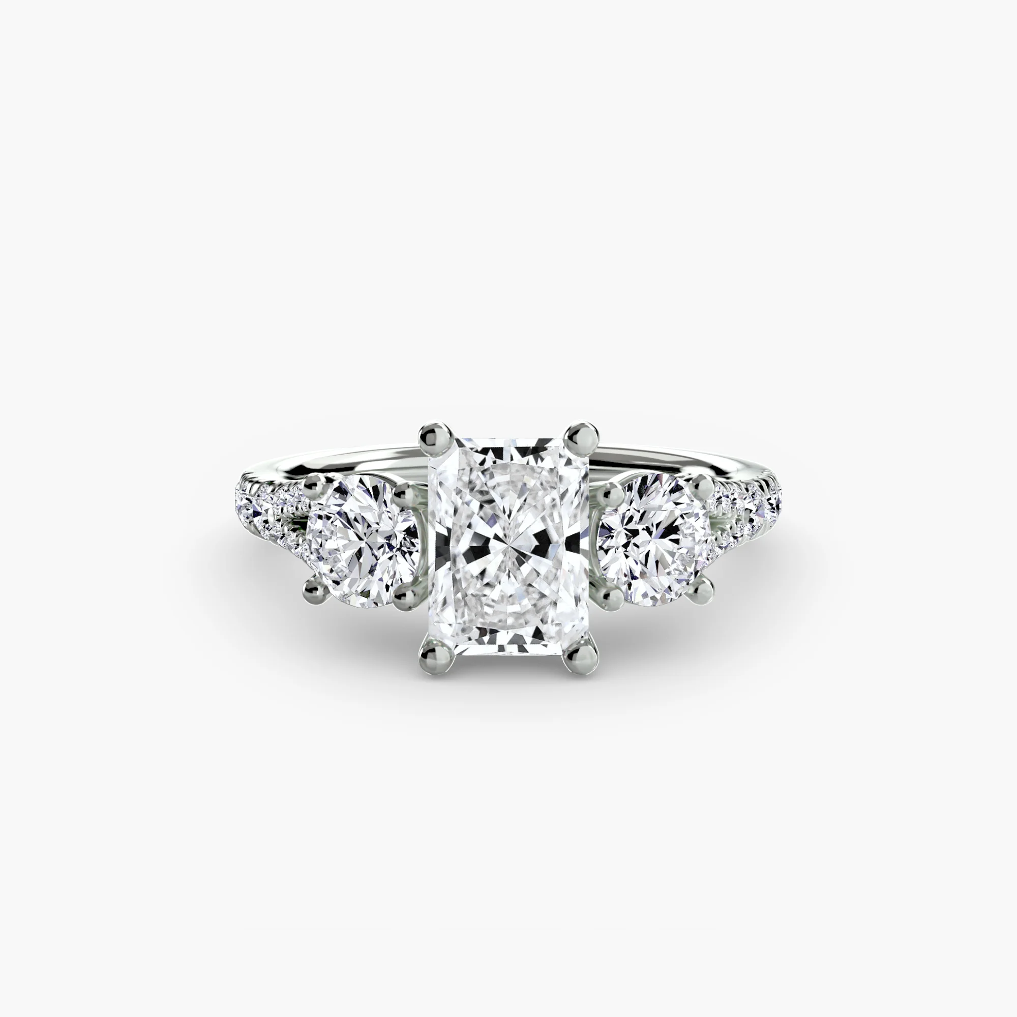 Three-Stone with Pavé Band 3 - Image 39