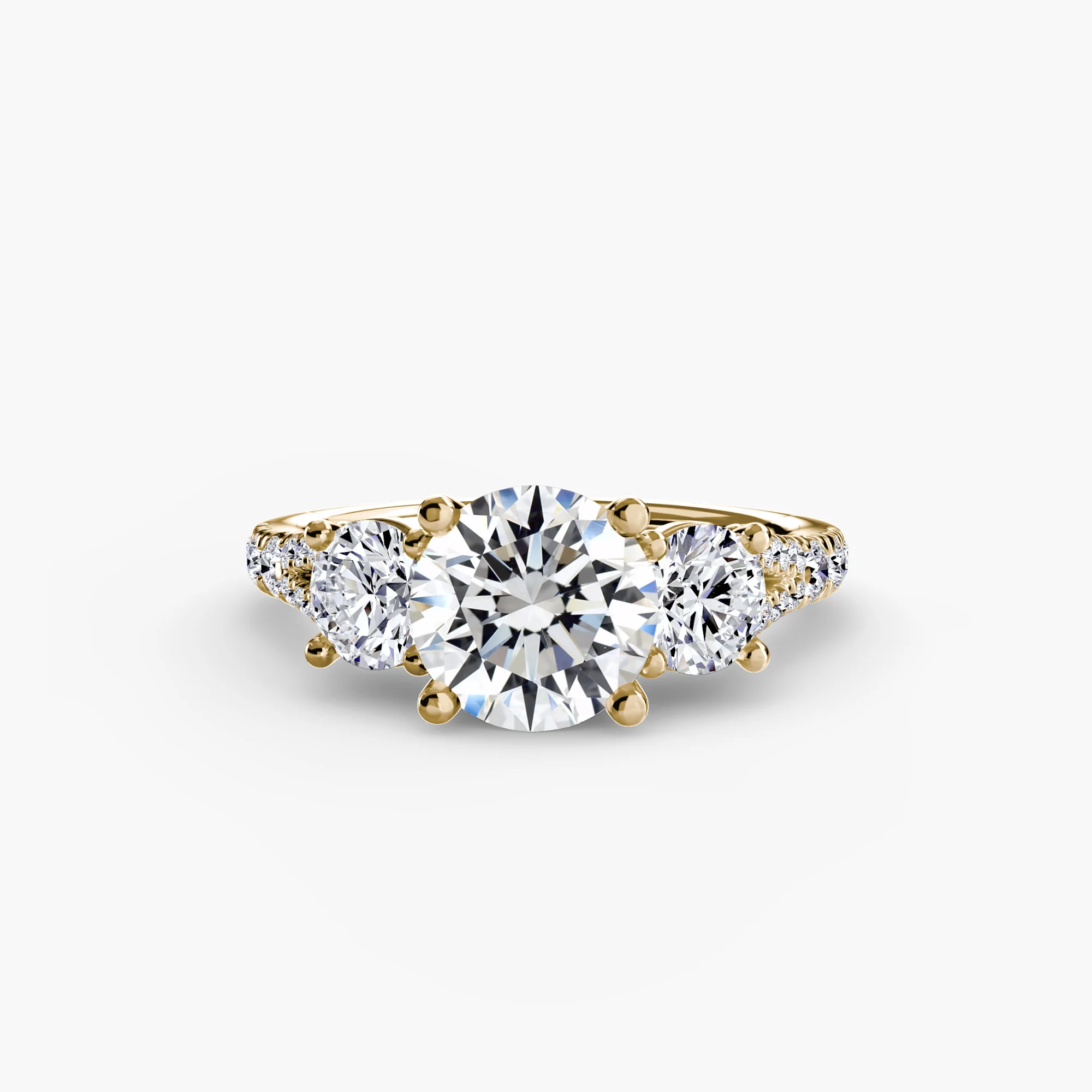 Three-Stone with Pavé Band 3 - Image 42