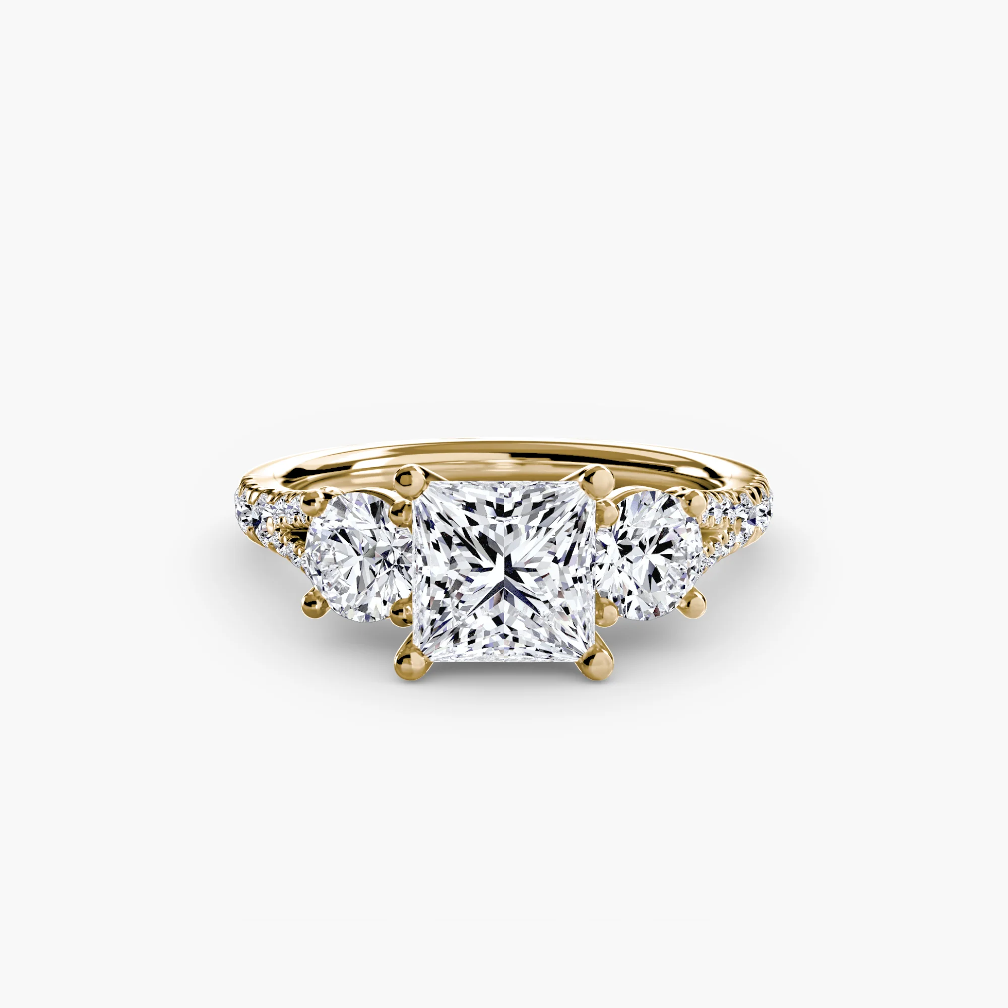 Three-Stone with Pavé Band 3 - Image 43
