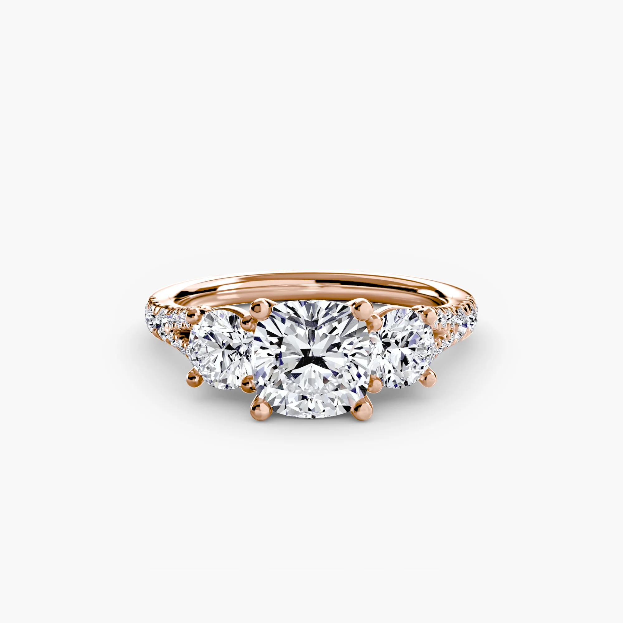 Three-Stone with Pavé Band 3 - Image 54