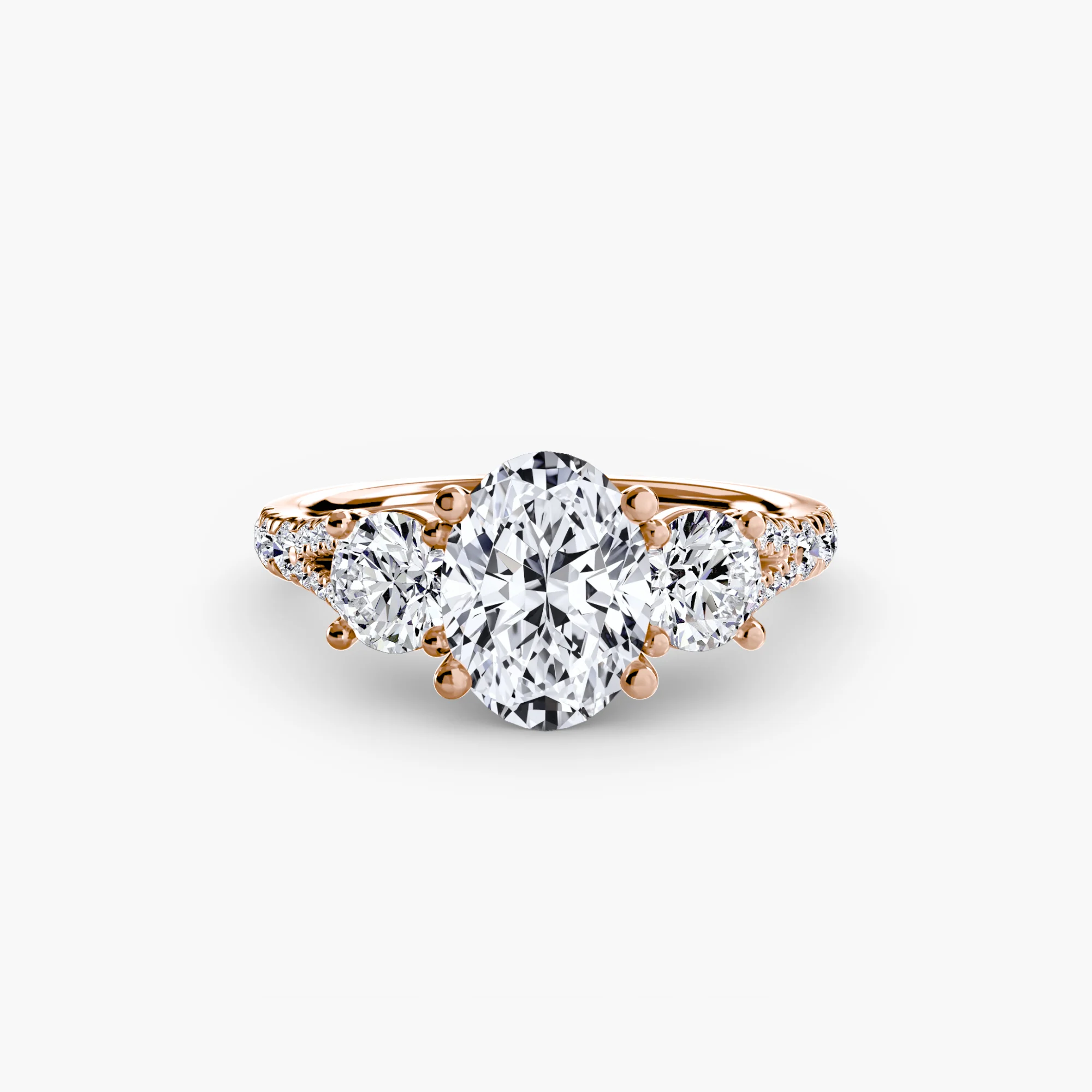 Three-Stone with Pavé Band 3 - Image 55