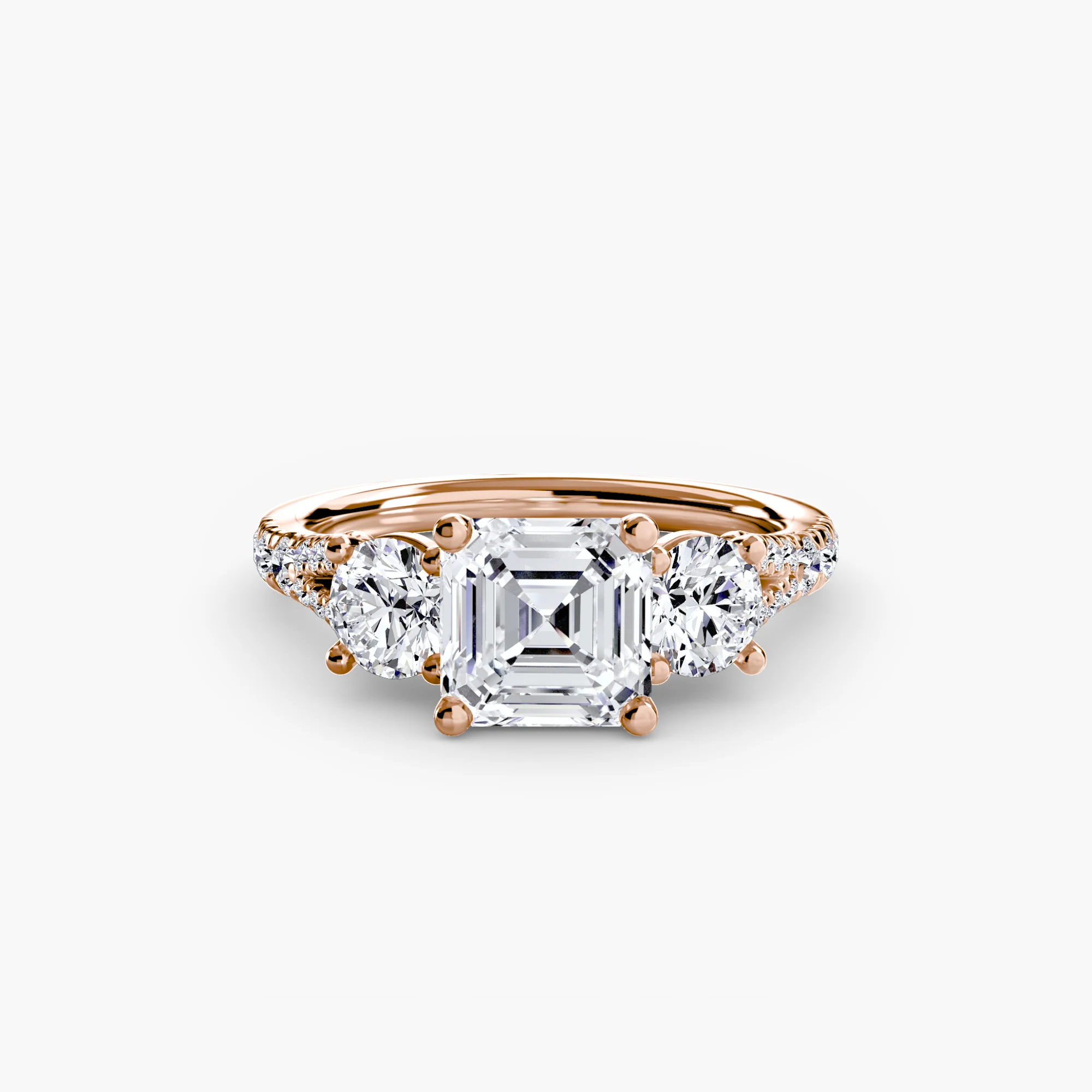 Three-Stone with Pavé Band 3 - Image 60