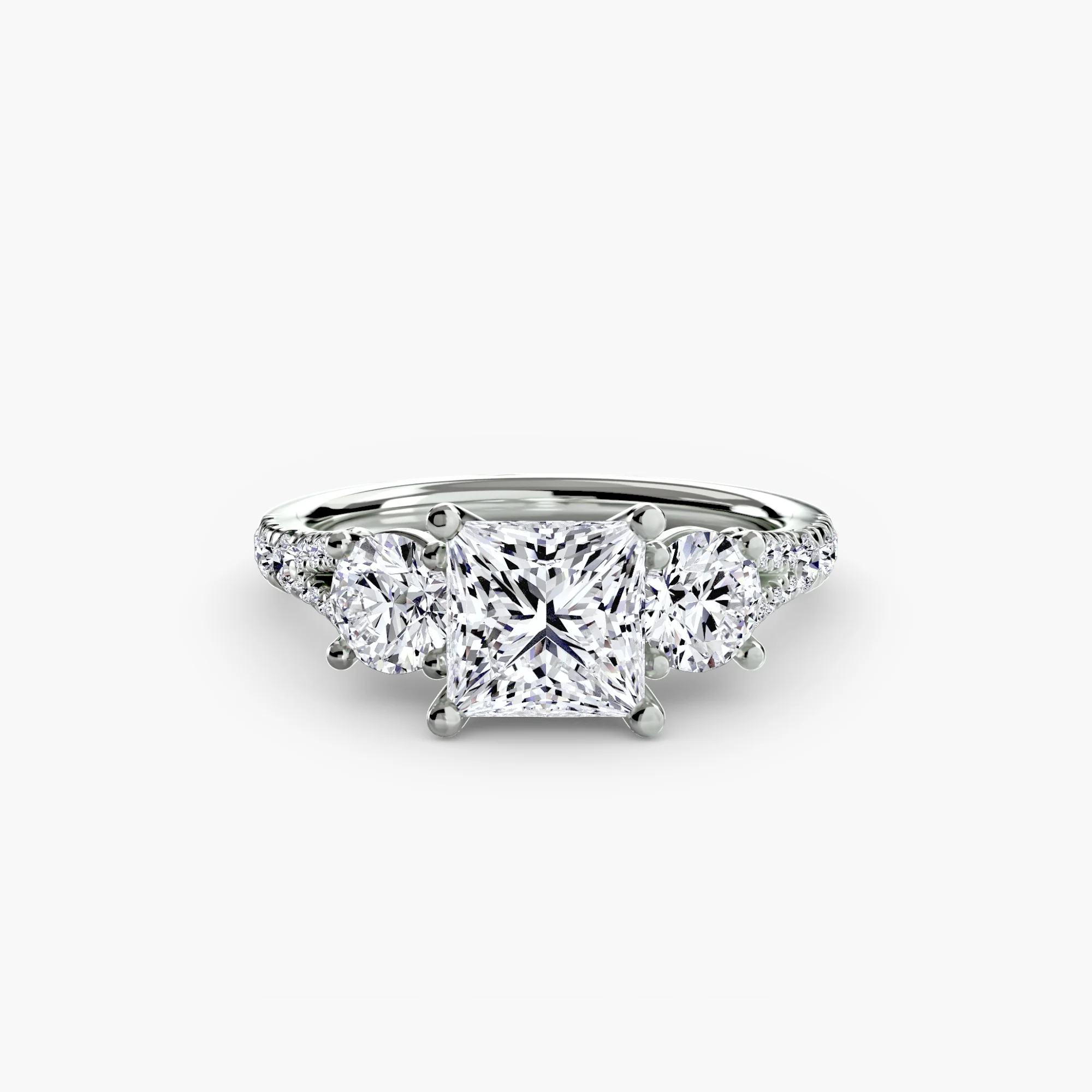 Three-Stone with Pavé Band 3 - Image 63