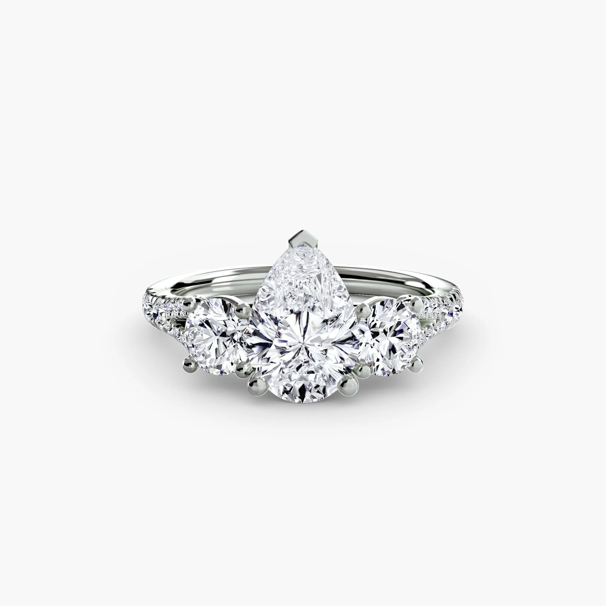 Three-Stone with Pavé Band 3 - Image 66